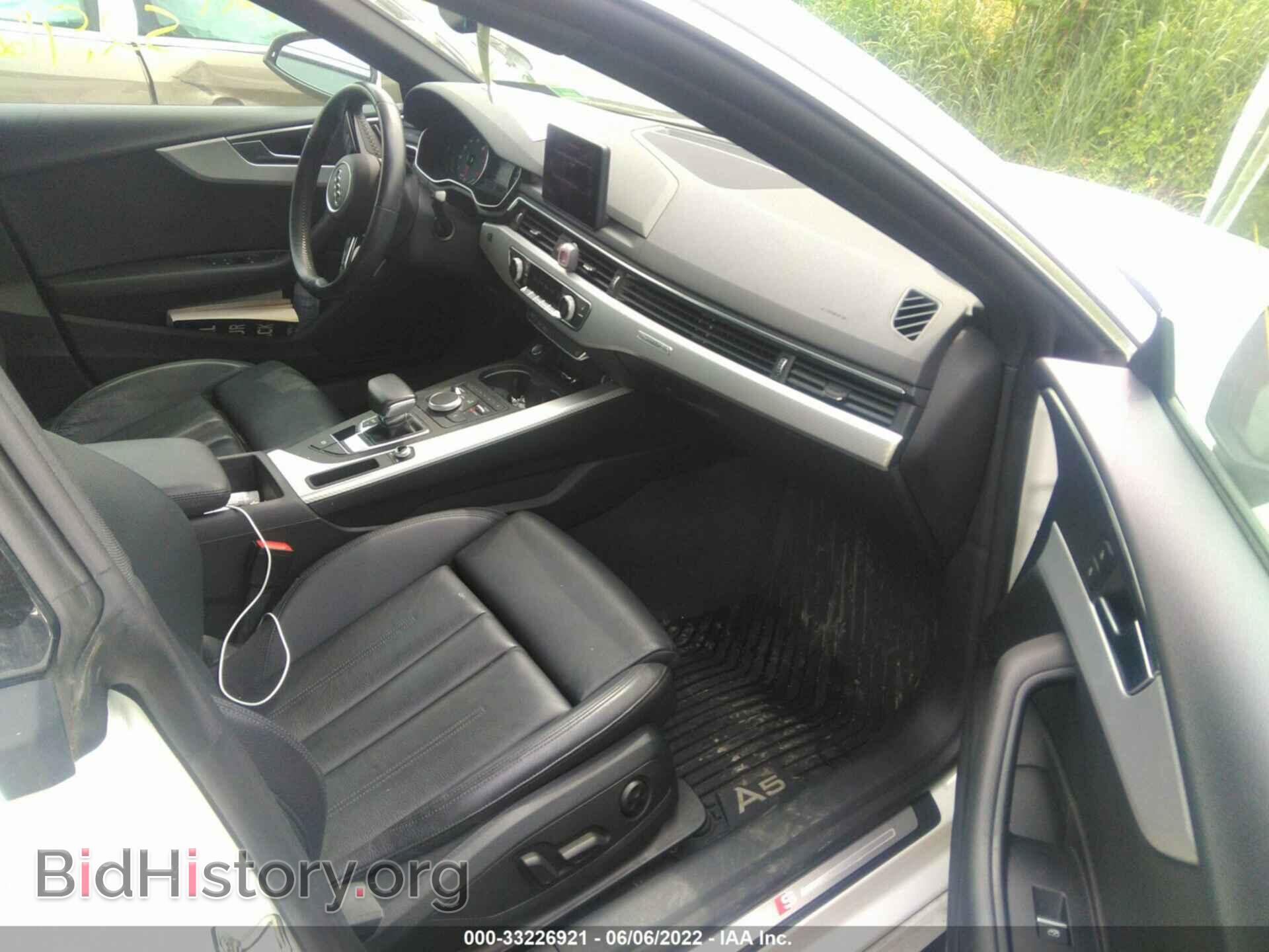 2018 AUDI A5 SPORTBACK - VIN: WAUDNCF57JA065184 - Фото 5