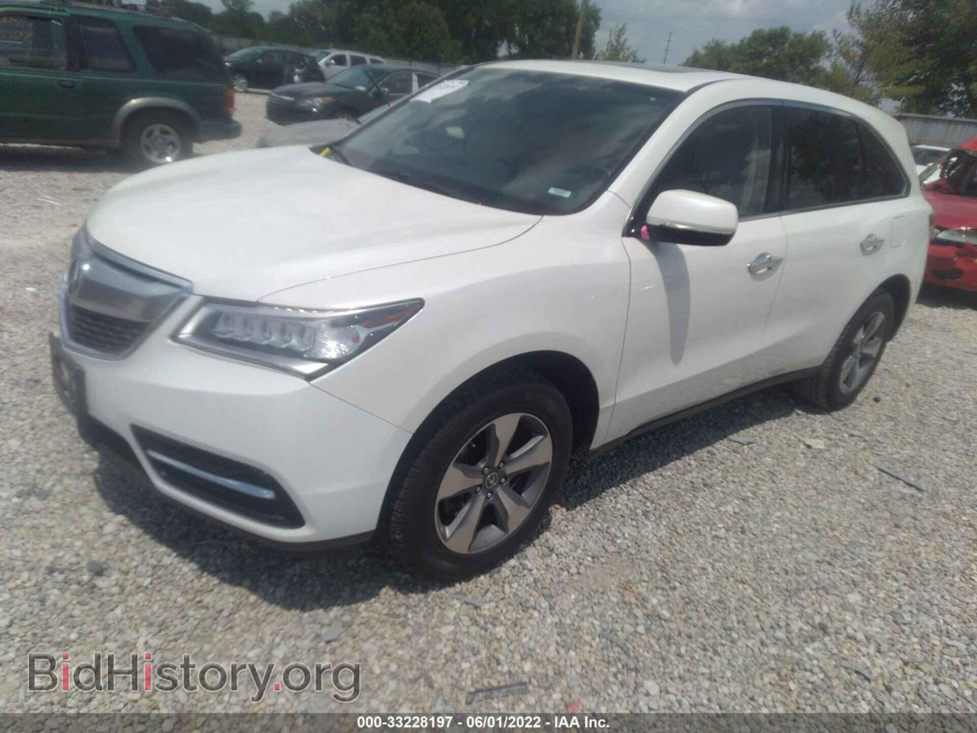 2014 ACURA MDX - VIN: 5FRYD4H25EB017324 - Фото 2