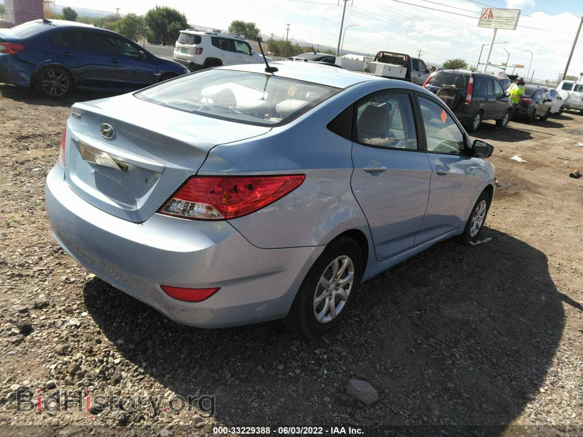 2013 HYUNDAI ACCENT - VIN: KMHCT4AE4DU445583 - Фото 4