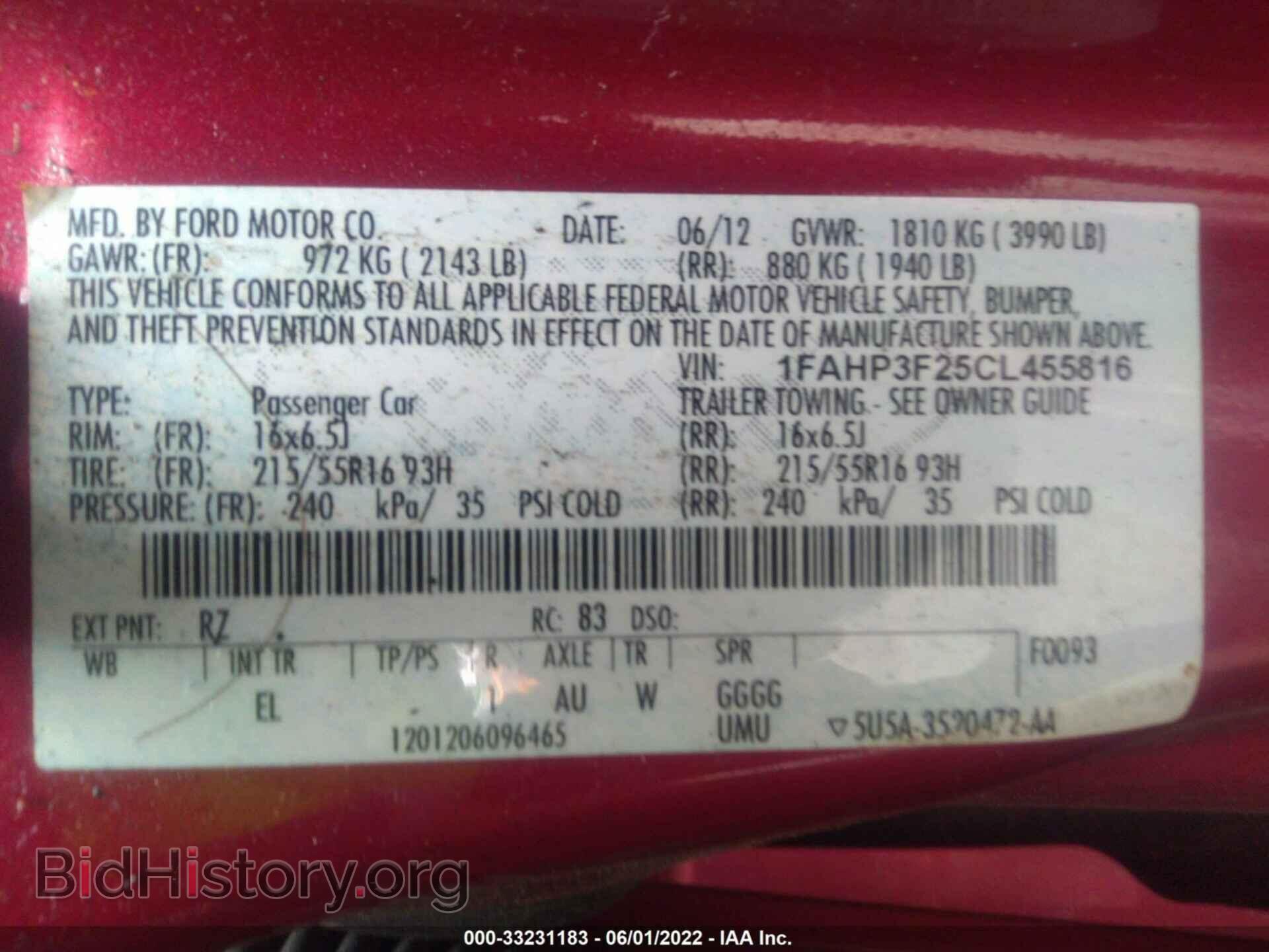 2012 FORD FOCUS - VIN: 1FAHP3F25CL455816 - Photo 9