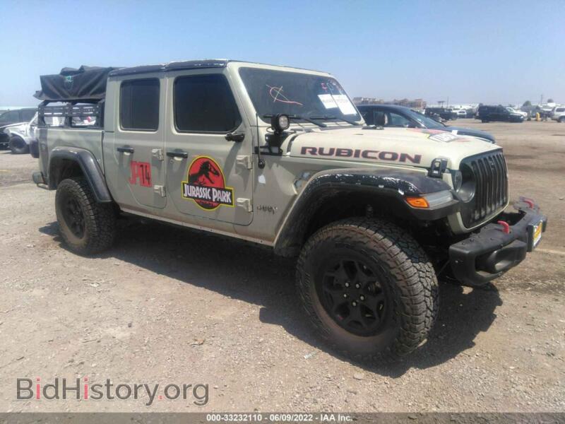 2021 Jeep GLADIATOR Rubicon (VIN 1C6JJTBGXML601361) — фото 1 из 12, IAAI, повреждение: опрокидывание