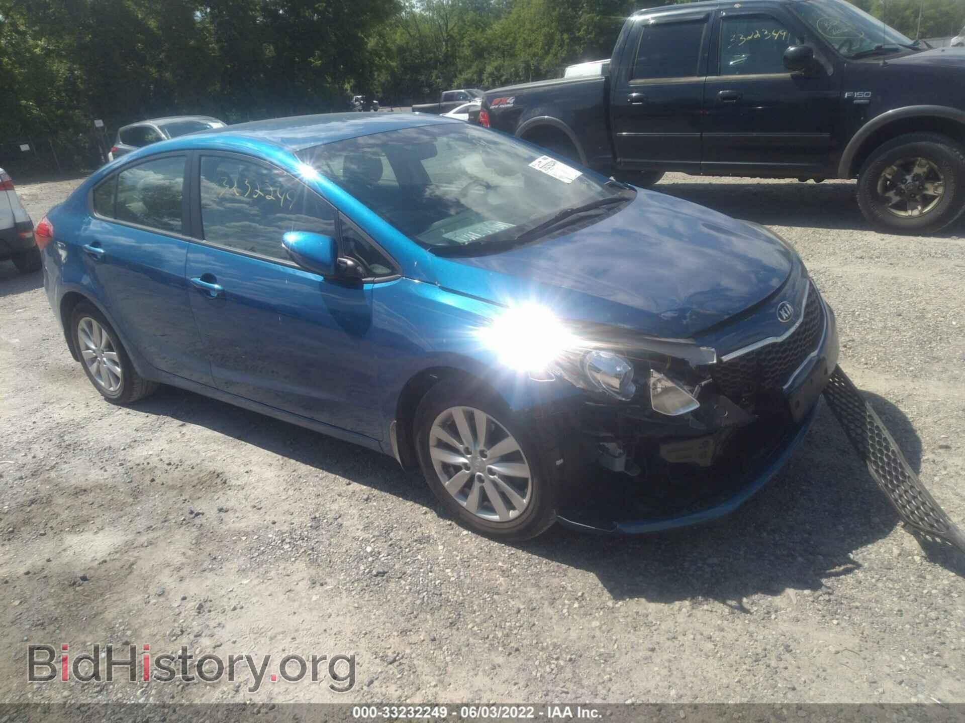 Photo KNAFX4A66E5148564 - KIA FORTE 2014