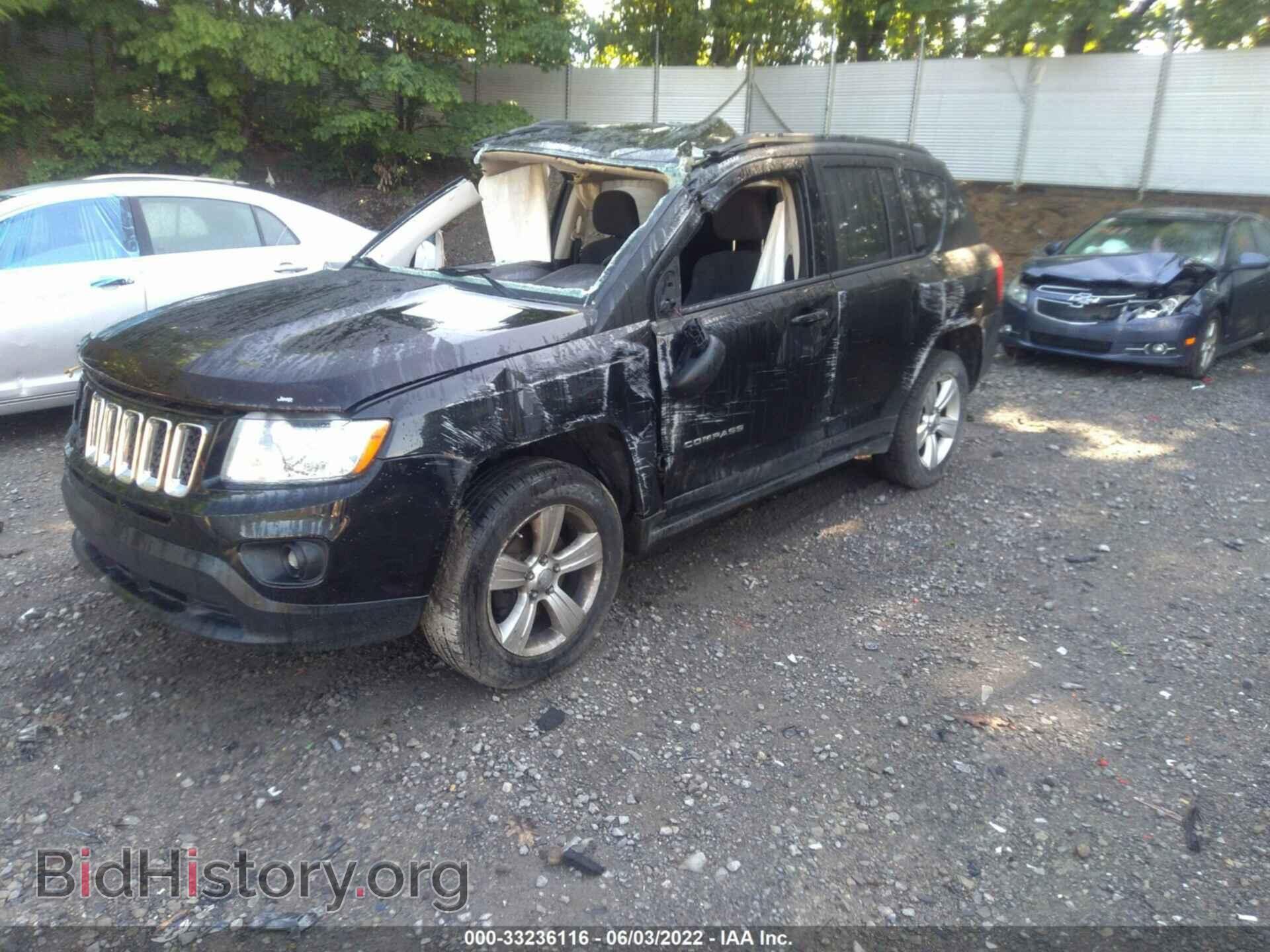 2012 JEEP COMPASS - VIN: 1C4NJDEB6CD692203 - Фото 2