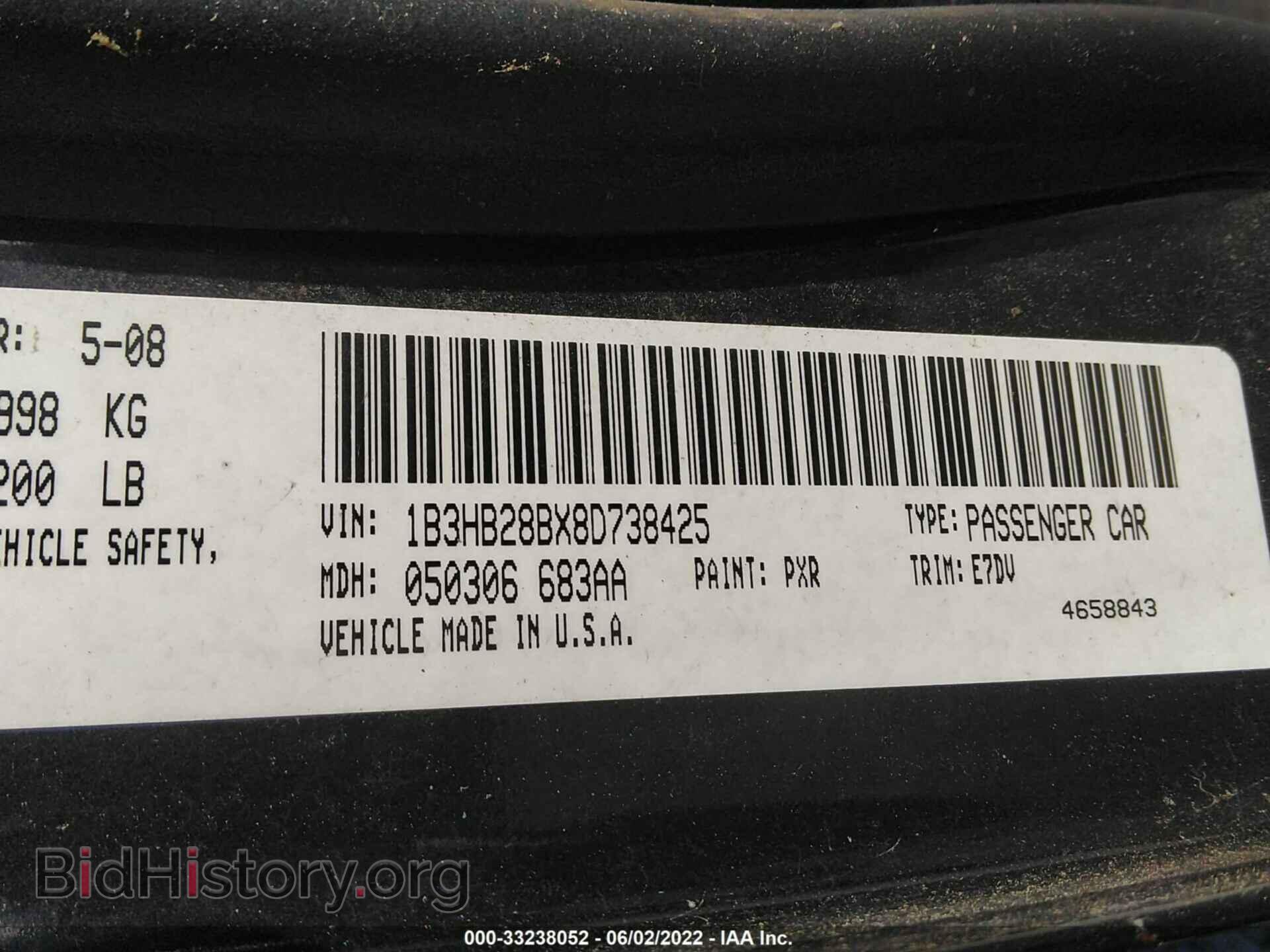 2008 DODGE CALIBER - VIN: 1B3HB28BX8D738425 - Photo 9