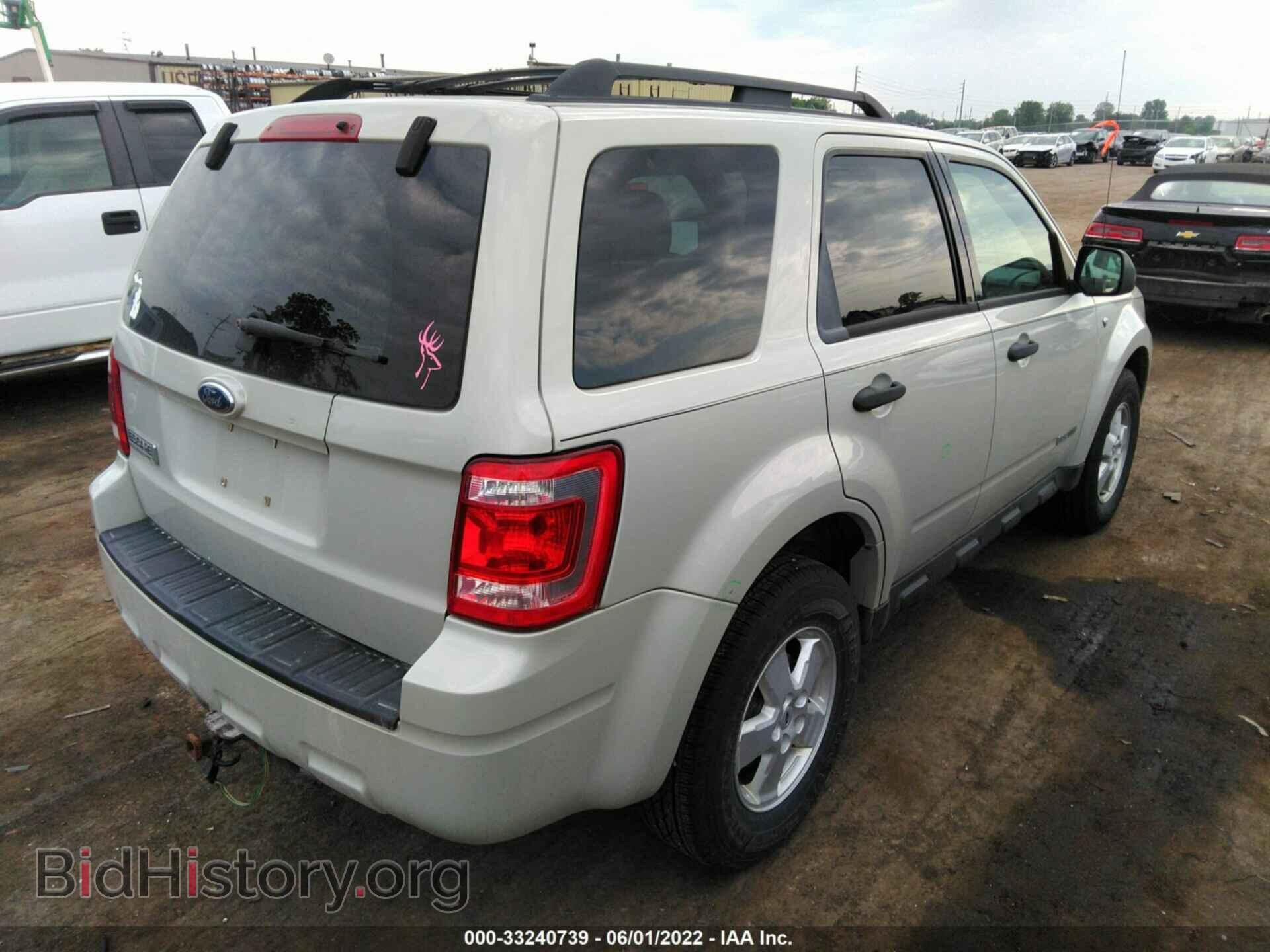 2008 FORD ESCAPE - VIN: 1FMCU03168KE62337 - Фото 4