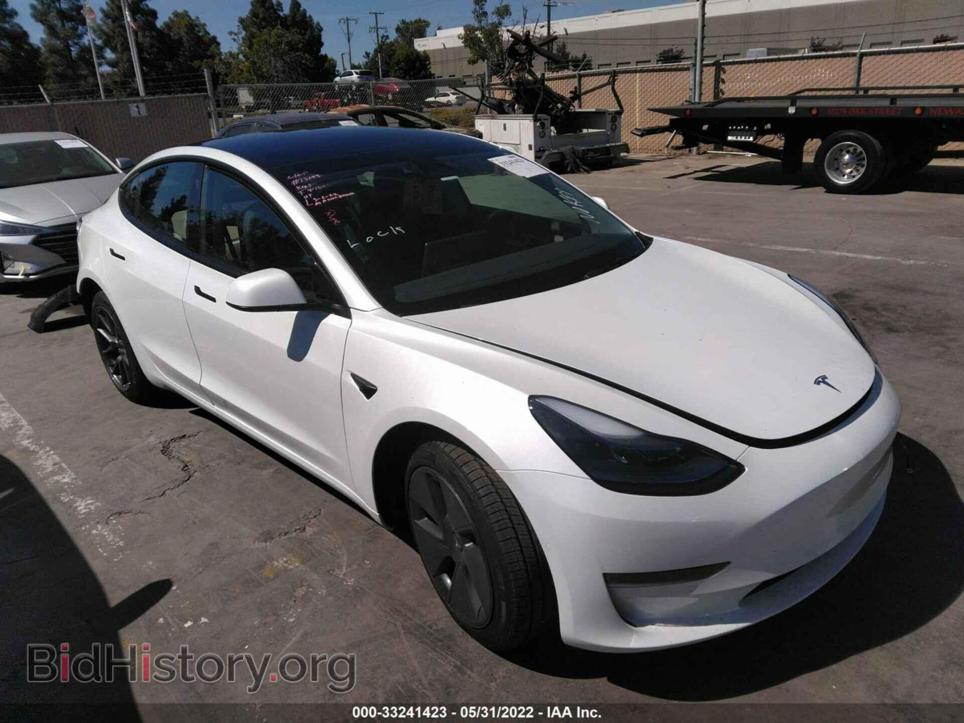Фотография 5YJ3E1EB7NF213132 - TESLA MODEL 3 2022