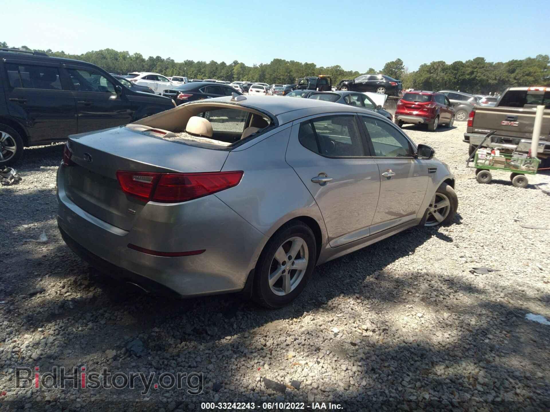 2015 KIA OPTIMA - VIN: KNAGM4A79F5559707 - Фото 4