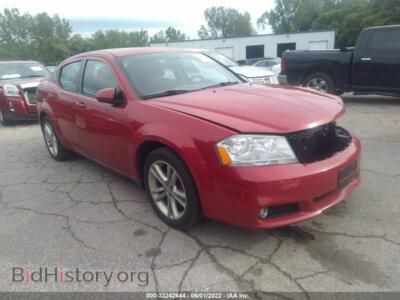 2011 Dodge AVENGER Heat, red — VIN 1B3BD1FG2BN596212, IAAI