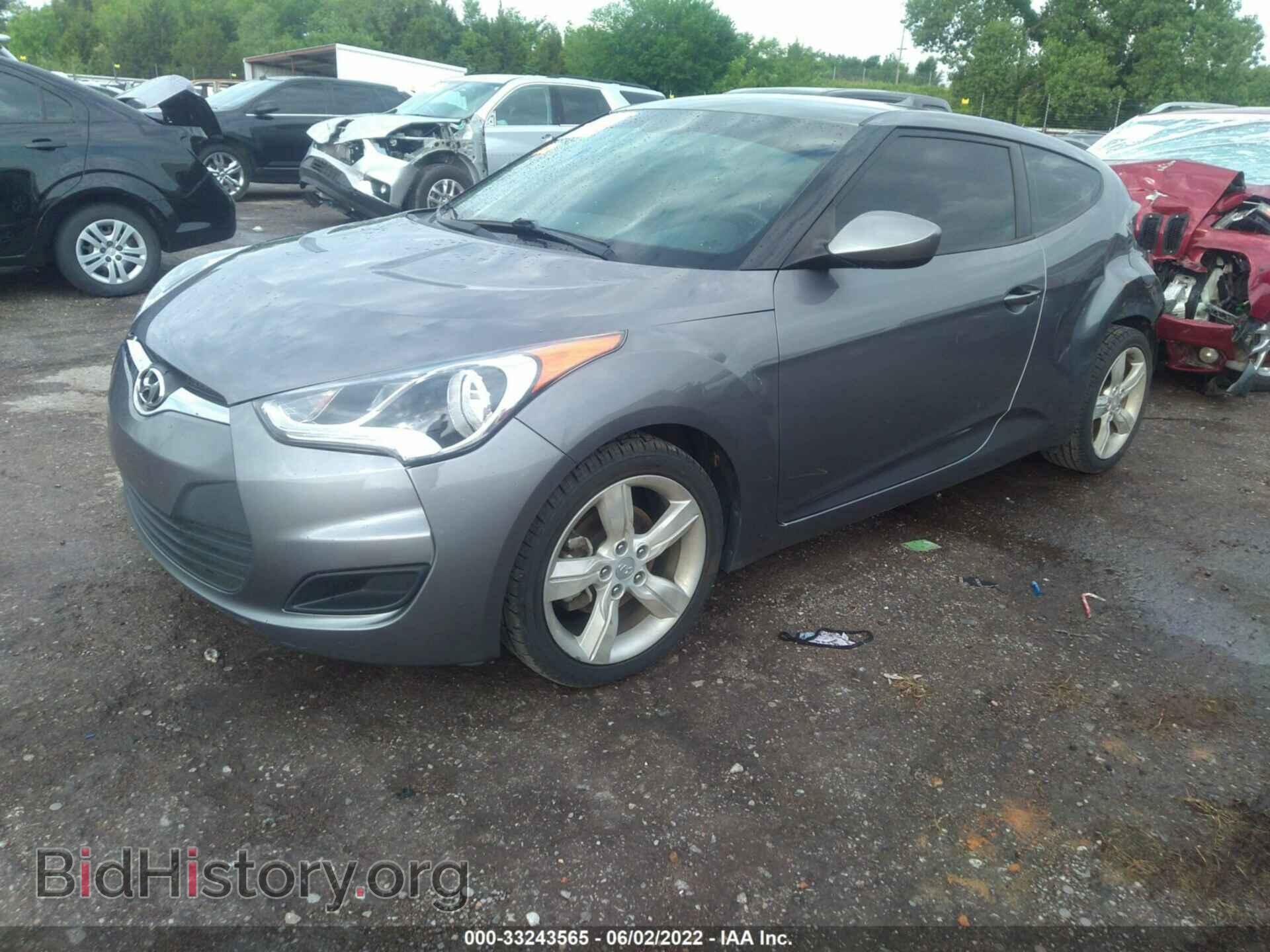 2014 HYUNDAI VELOSTER - VIN: KMHTC6AD2EU205114 - Фото 2