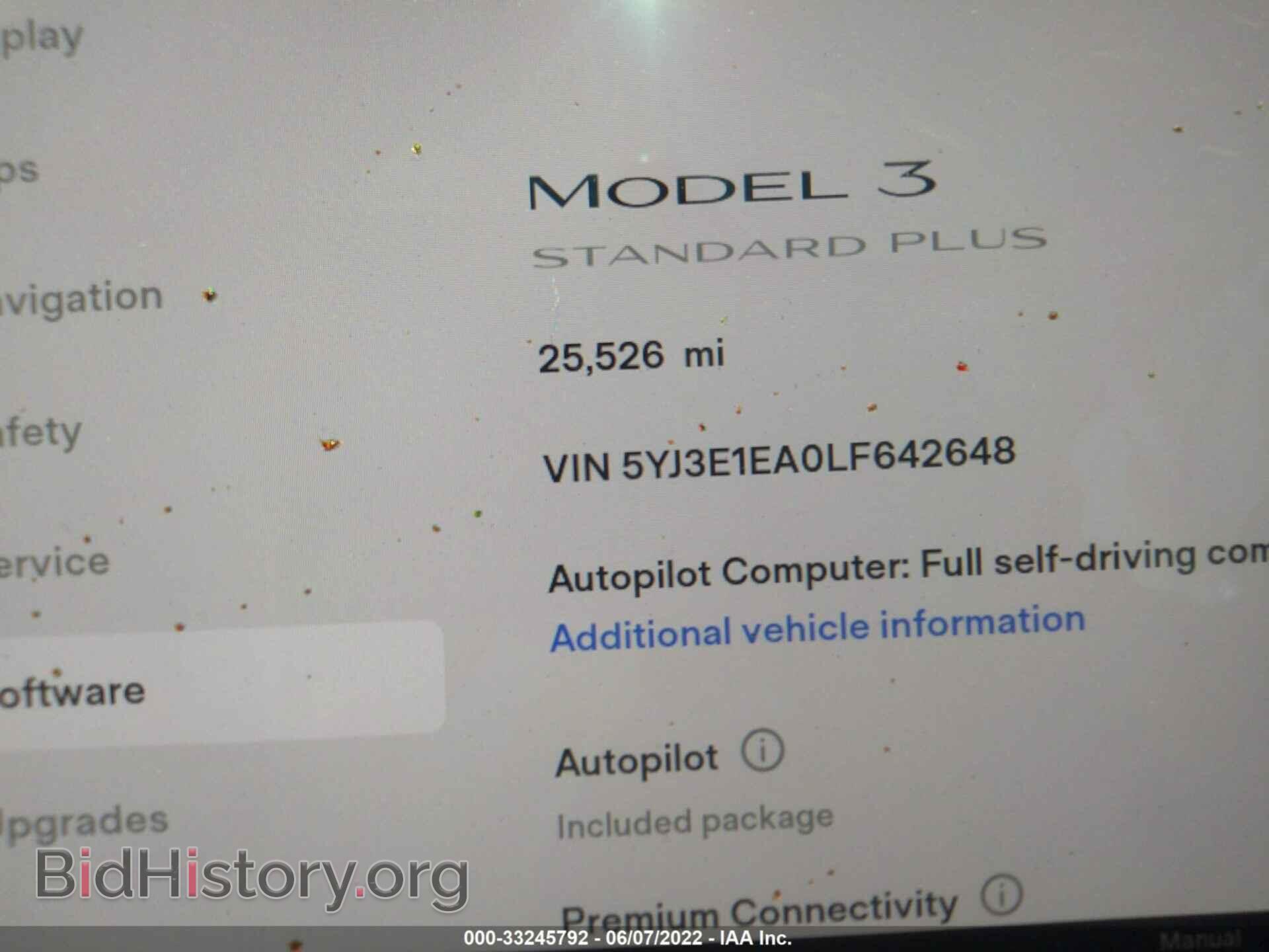2020 TESLA MODEL 3 - VIN: 5YJ3E1EA0LF642648 - Фото 7