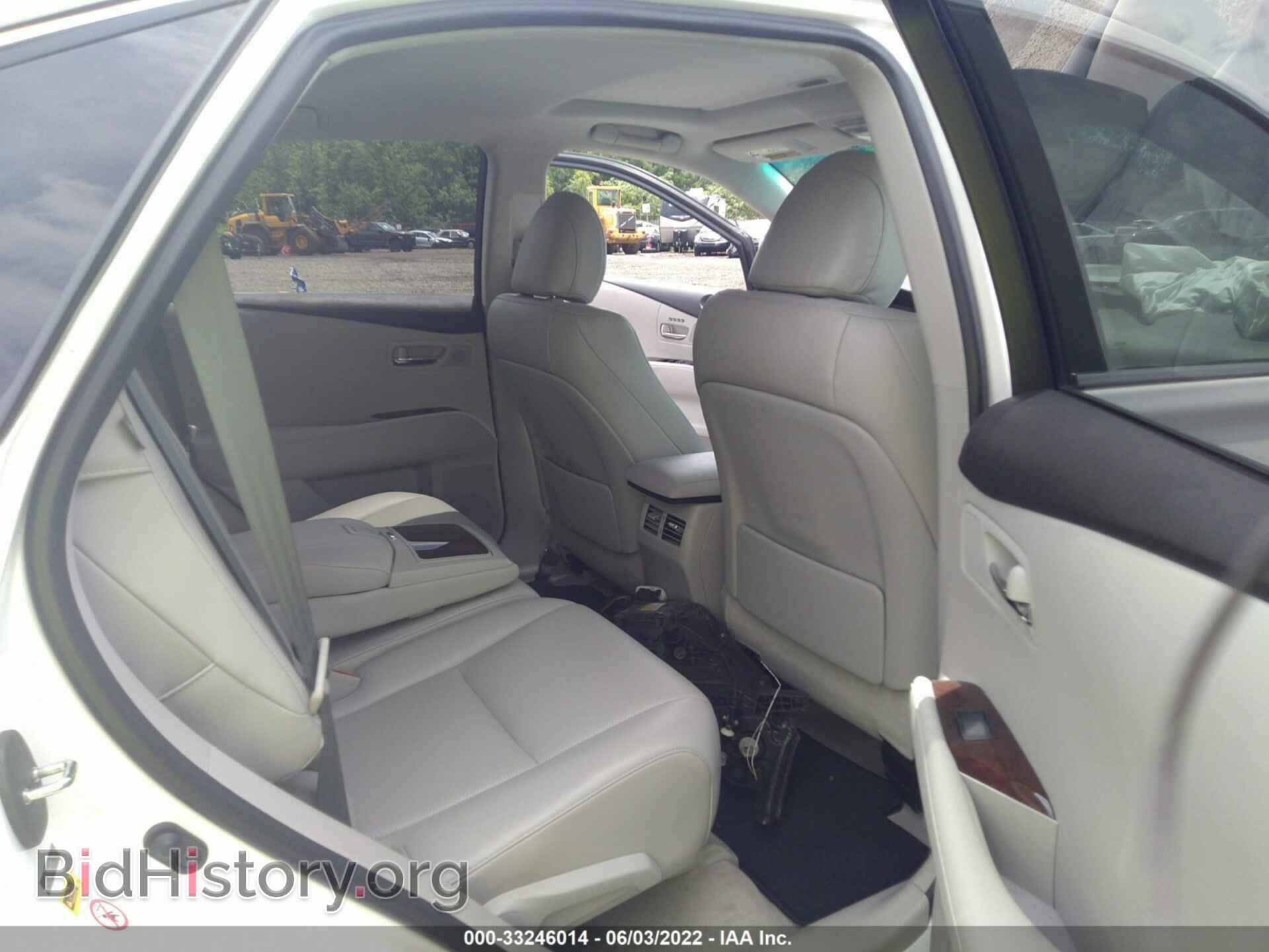 2012 LEXUS RX 350 - VIN: 2T2BK1BA9CC140245 - Фото 8