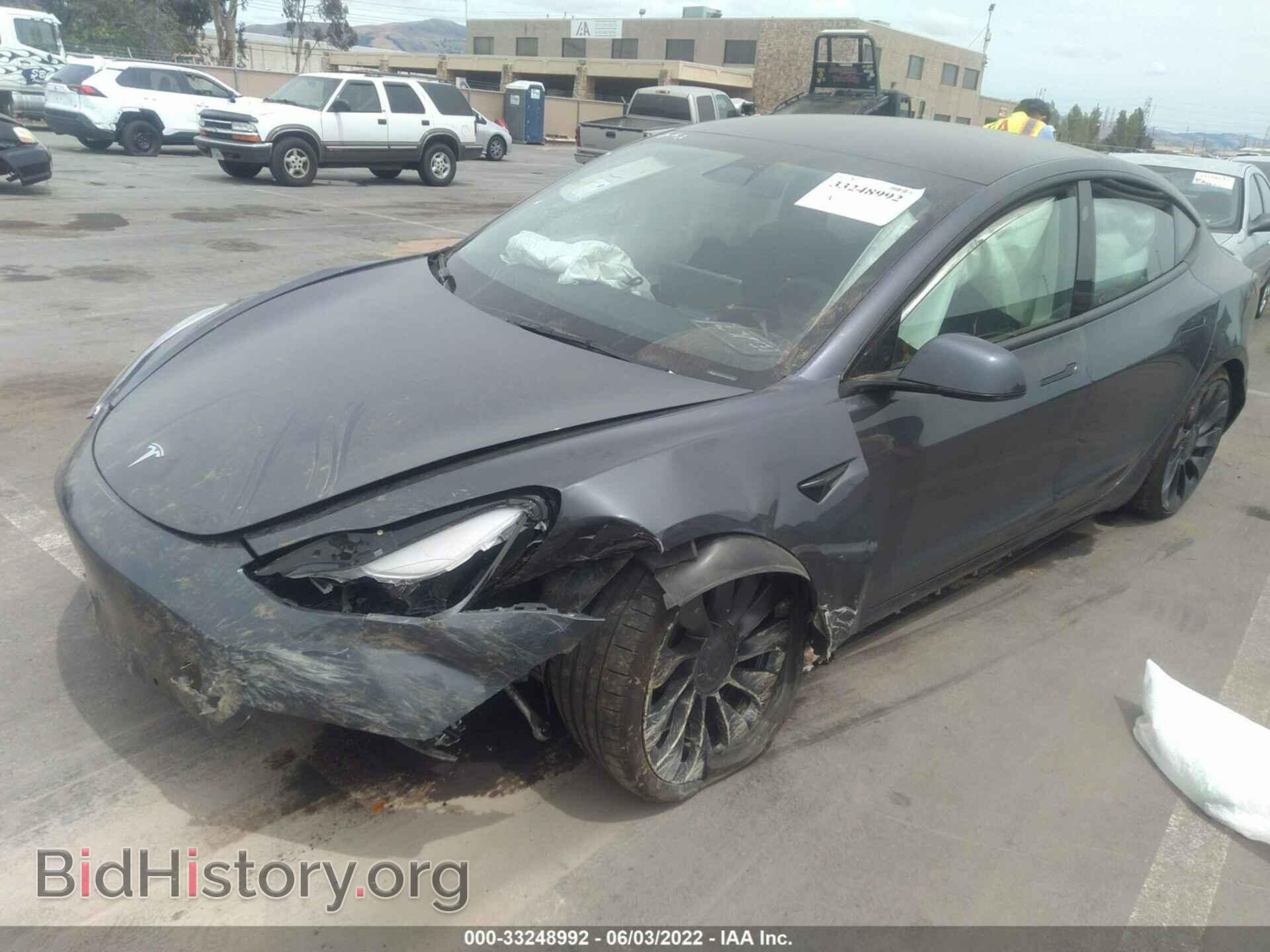 2022 TESLA MODEL 3 - VIN: 5YJ3E1EC2NF132337 - Фото 2