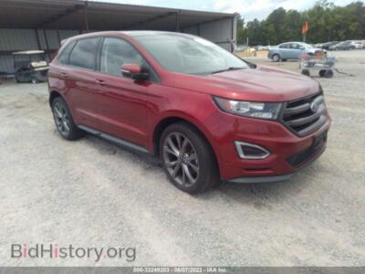 2016 Ford EDGE Sport, красный — VIN 2FMPK4AP1GBC34812, IAAI