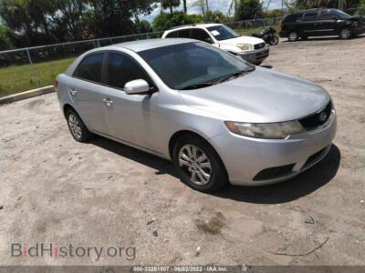 2010 Kia FORTE EX, silver — VIN KNAFU4A28A5115484, IAAI