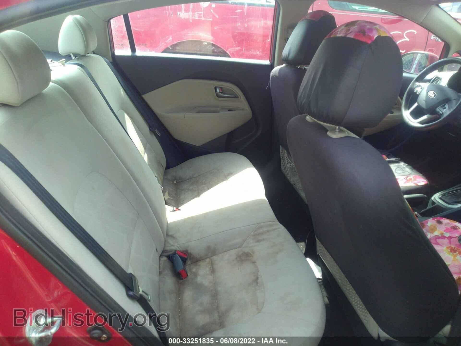 2013 KIA RIO - VIN: KNADM4A33D6134295 - Фото 8