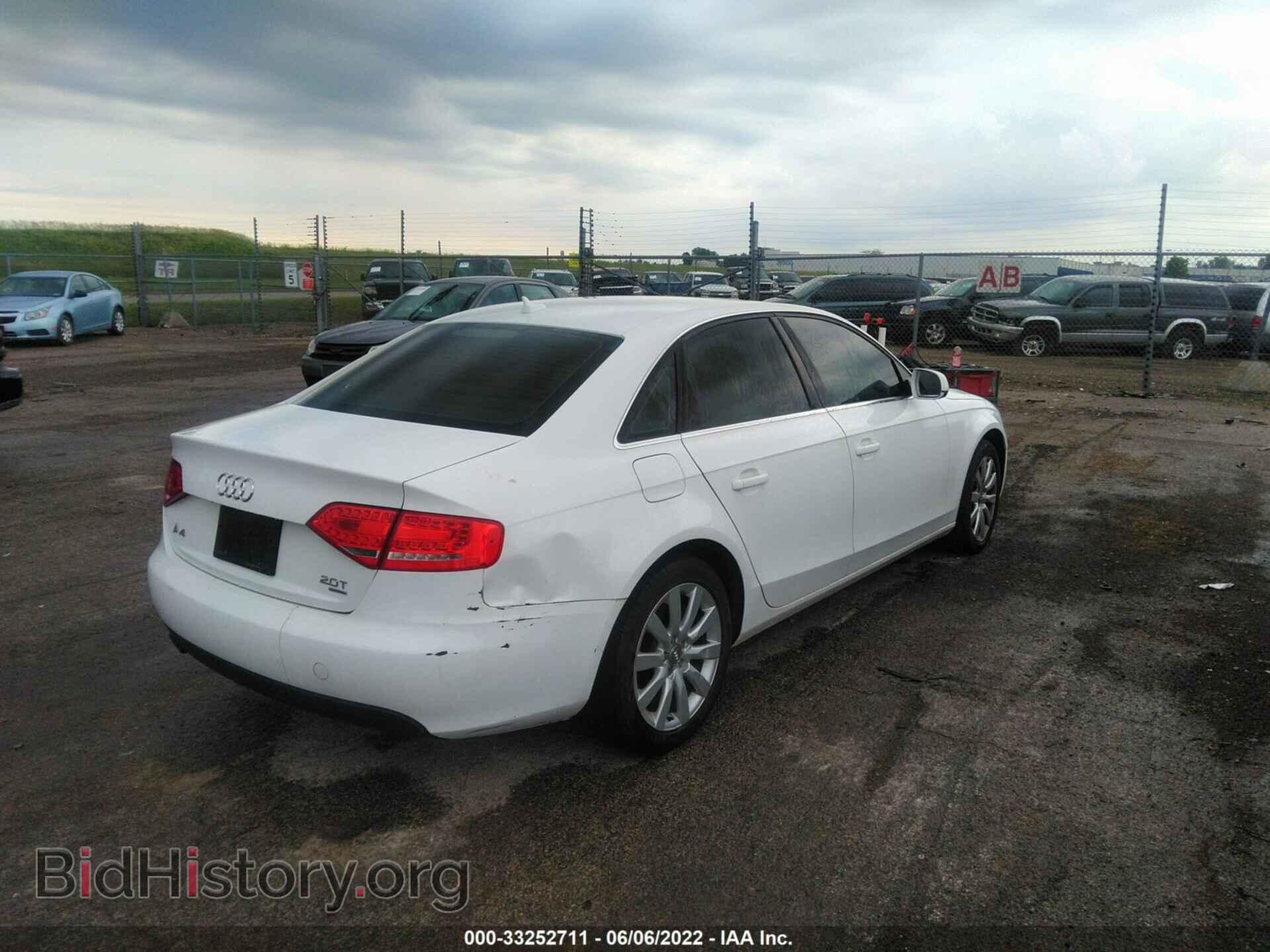 2012 AUDI A4 - VIN: WAUBFAFL5CN017766 - Фото 4