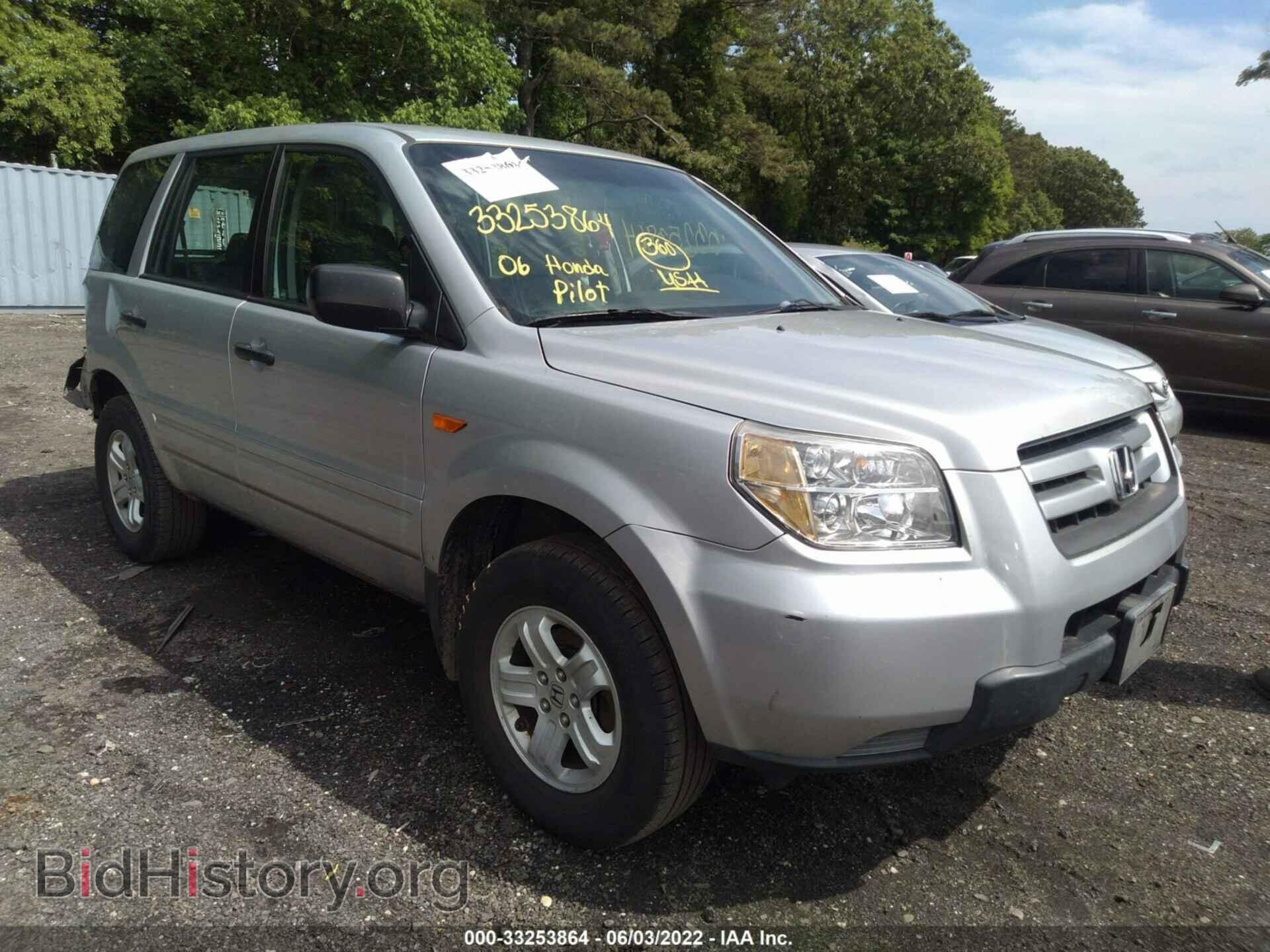 Photo 5FNYF18136B014473 - HONDA PILOT 2006