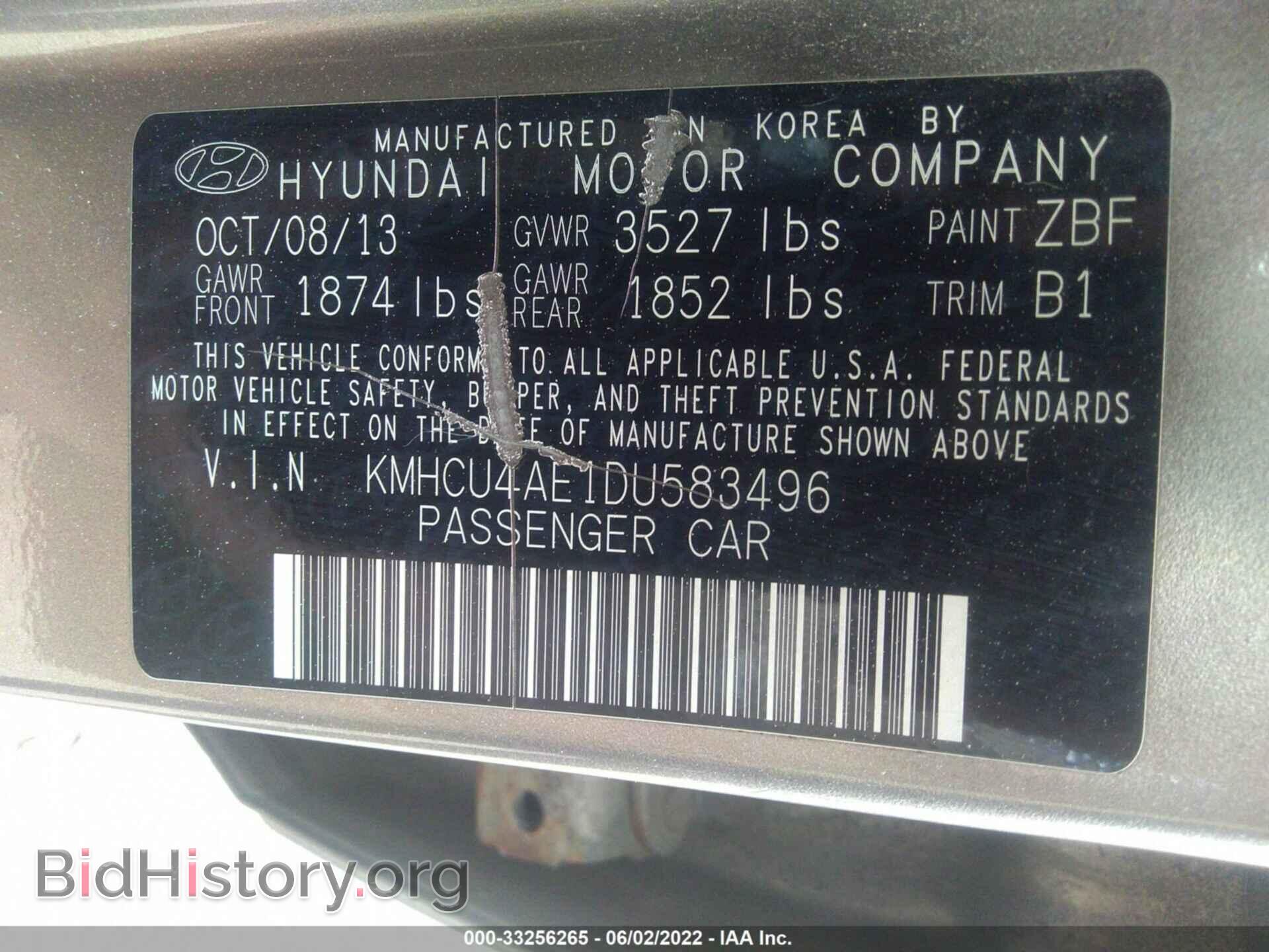 2013 HYUNDAI ACCENT - VIN: KMHCU4AE1DU583496 - Фото 9