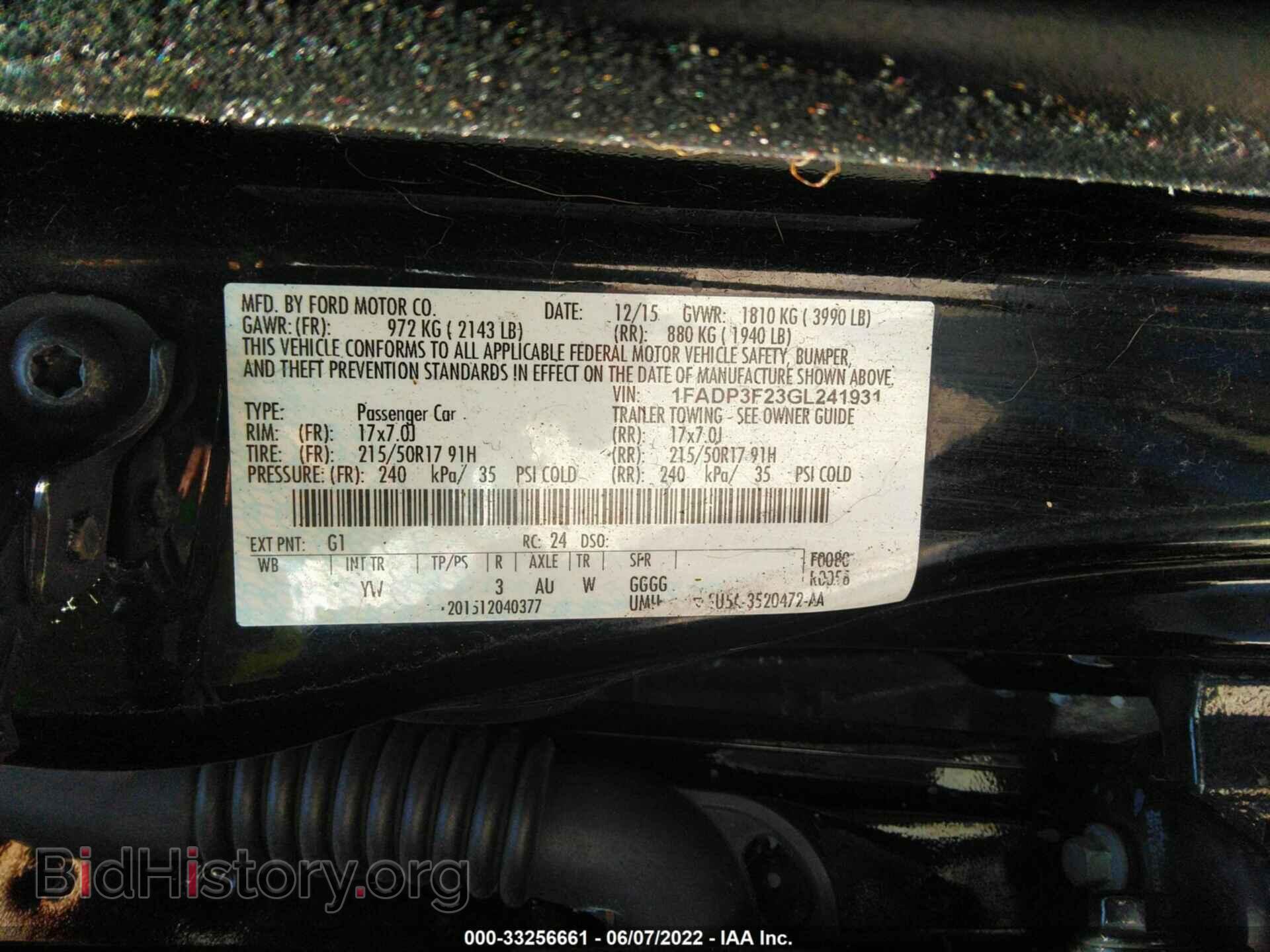 2016 FORD FOCUS - VIN: 1FADP3F23GL241931 - Photo 9