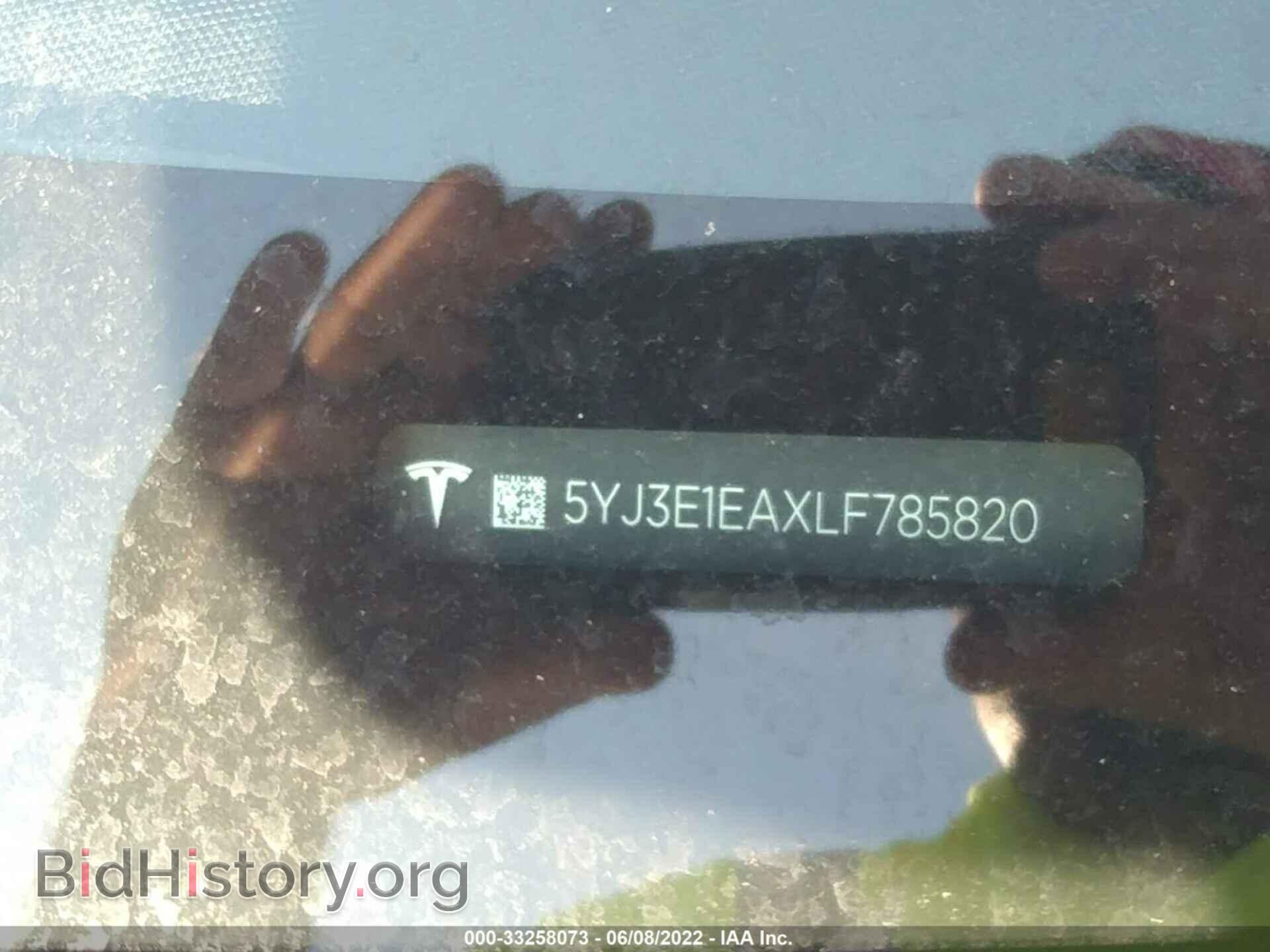 2020 TESLA MODEL 3 - VIN: 5YJ3E1EAXLF785820 - Фото 9
