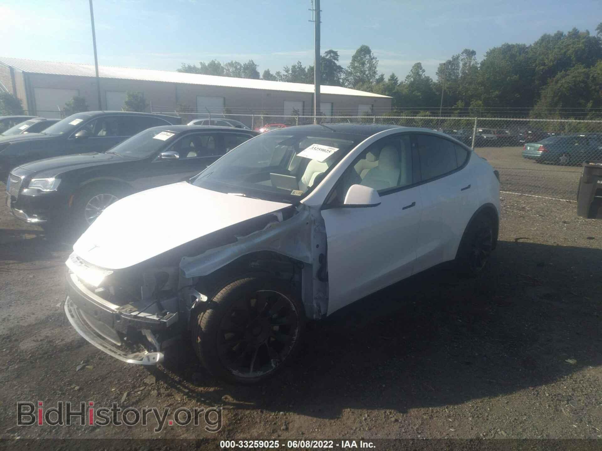 2021 TESLA MODEL Y - VIN: 5YJYGDEE7MF211164 - Фото 2