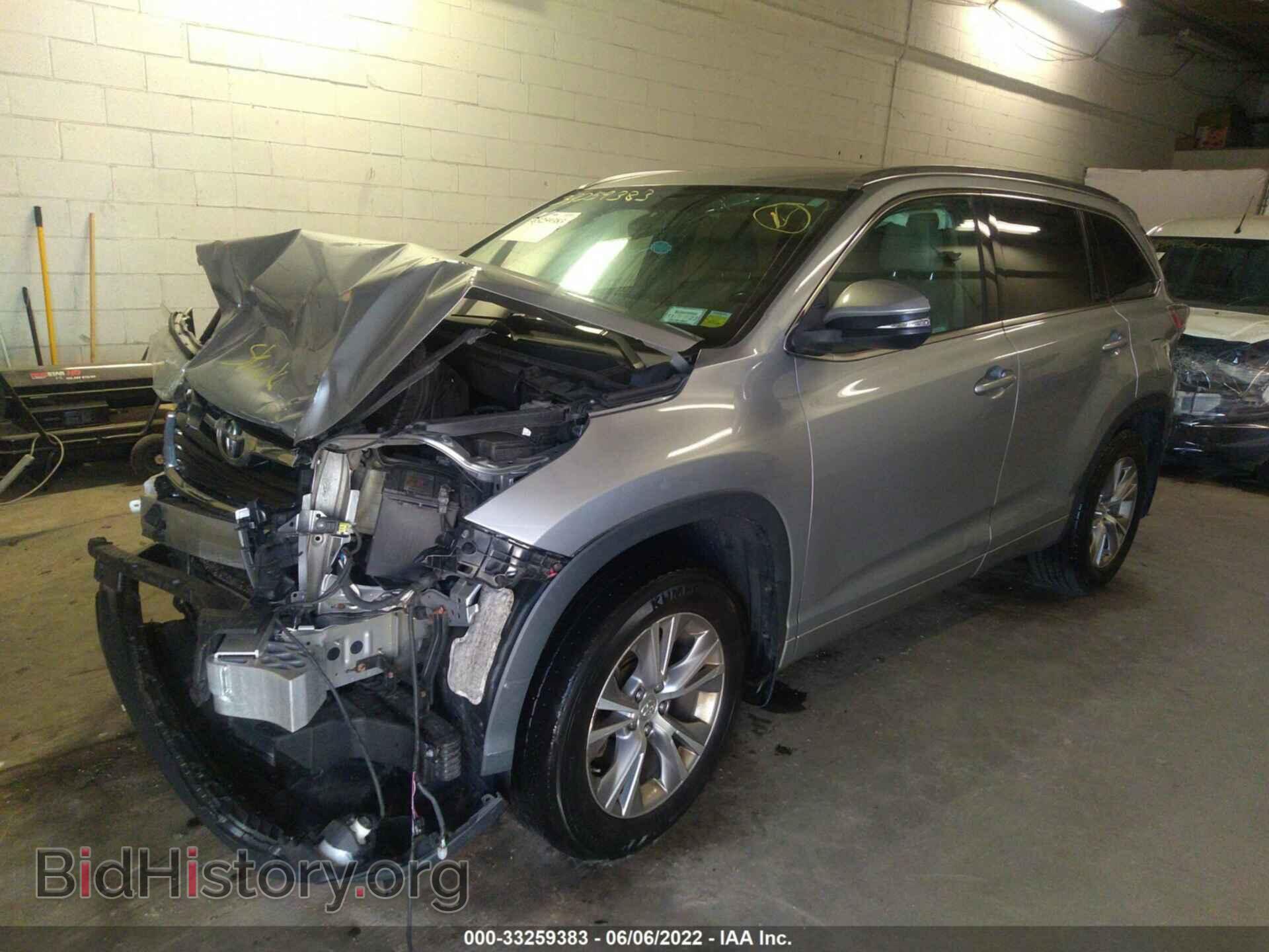 2015 TOYOTA HIGHLANDER - VIN: 5TDJKRFHXFS215522 - Фото 2