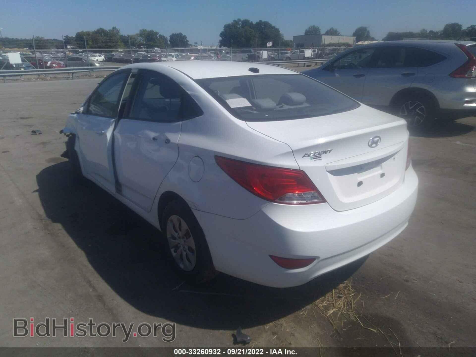 2016 HYUNDAI ACCENT - VIN: KMHCT4AE0GU007115 - Фото 3