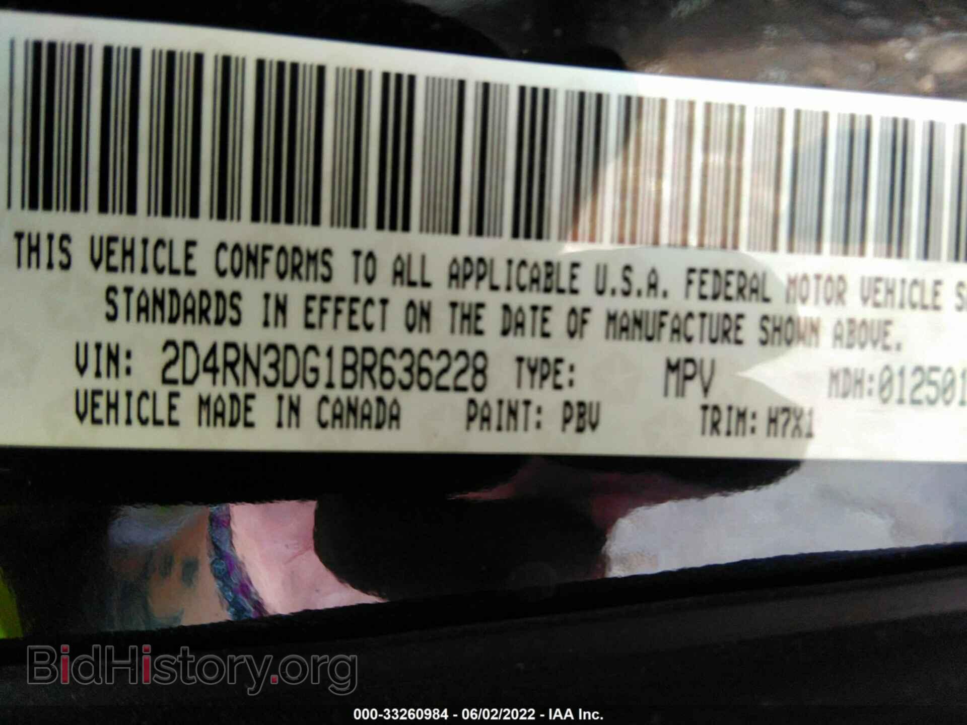 2011 DODGE GRAND CARAVAN - VIN: 2D4RN3DG1BR636228 - Фото 9