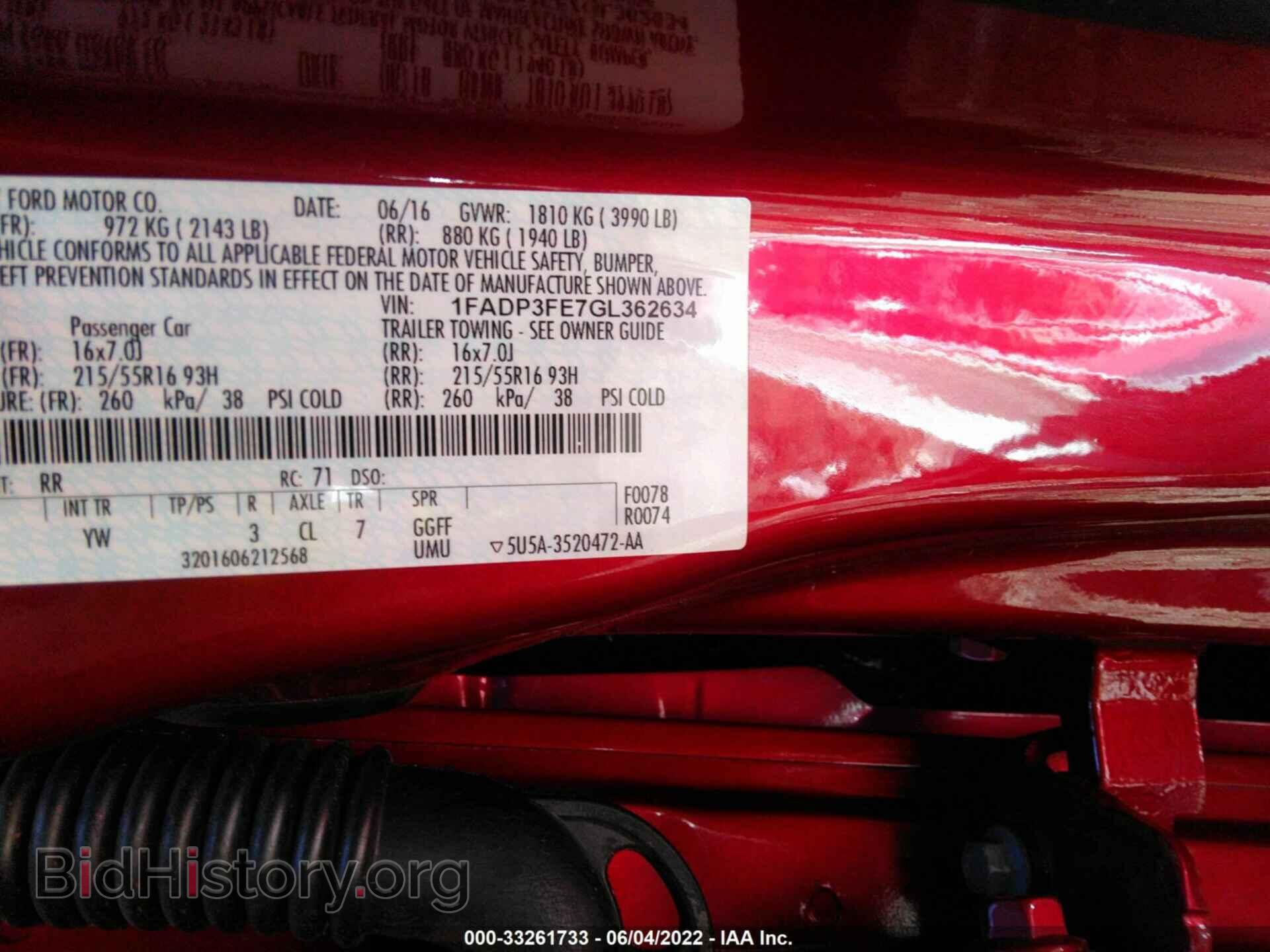 2016 FORD FOCUS - VIN: 1FADP3FE7GL362634 - Фото 9