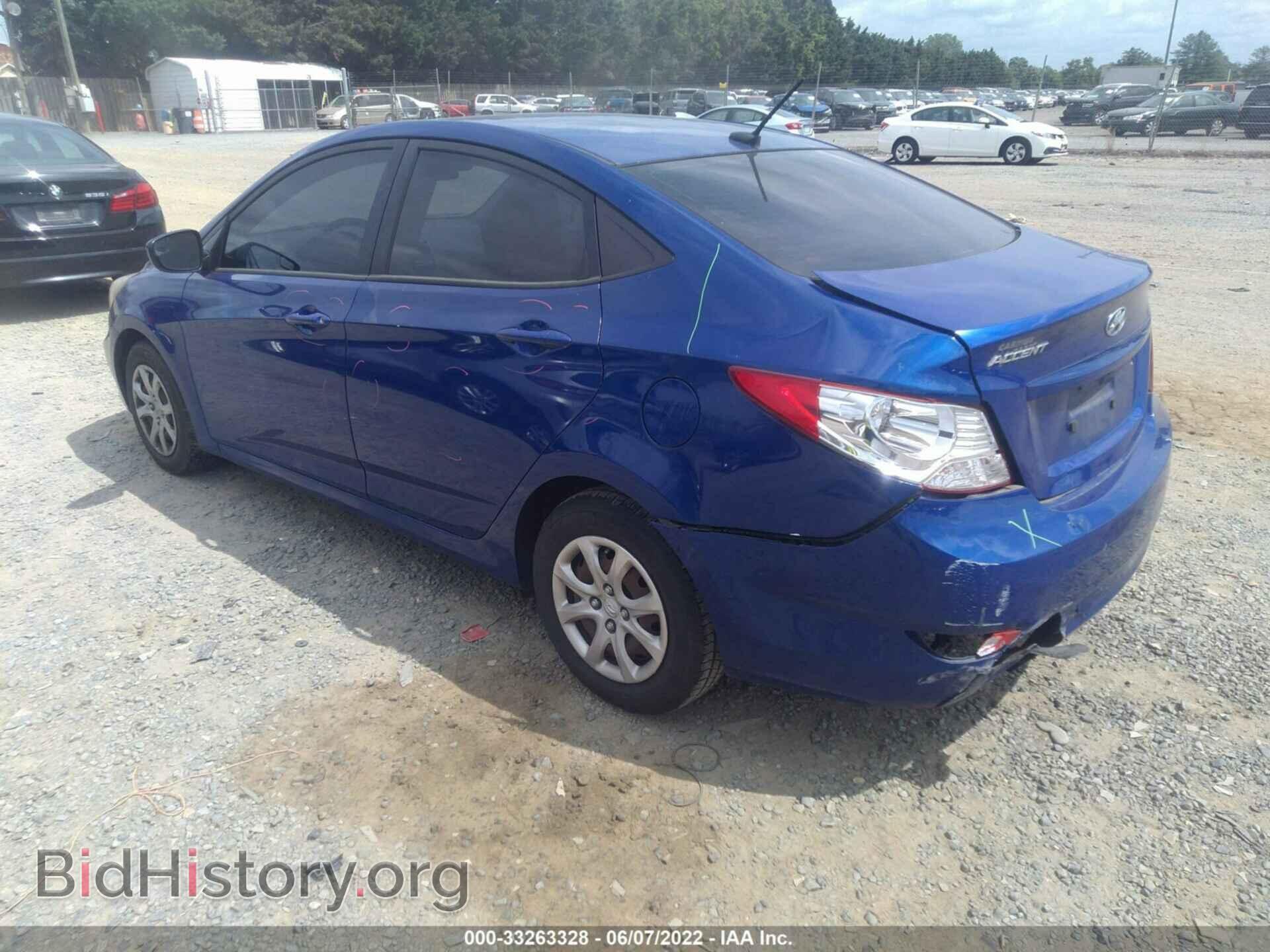 2014 HYUNDAI ACCENT - VIN: KMHCT4AE9EU649605 - Фото 3