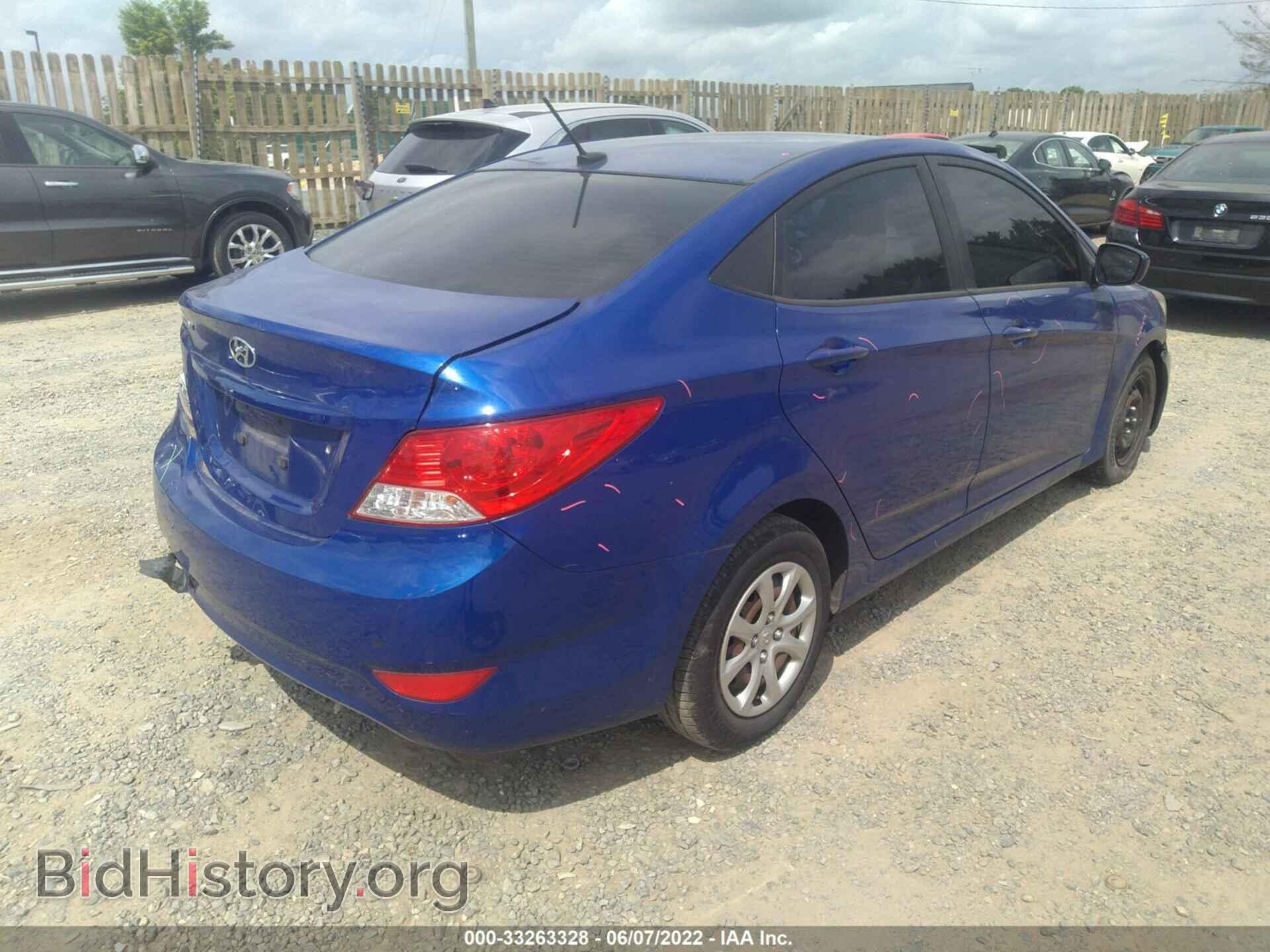 2014 HYUNDAI ACCENT - VIN: KMHCT4AE9EU649605 - Фото 4