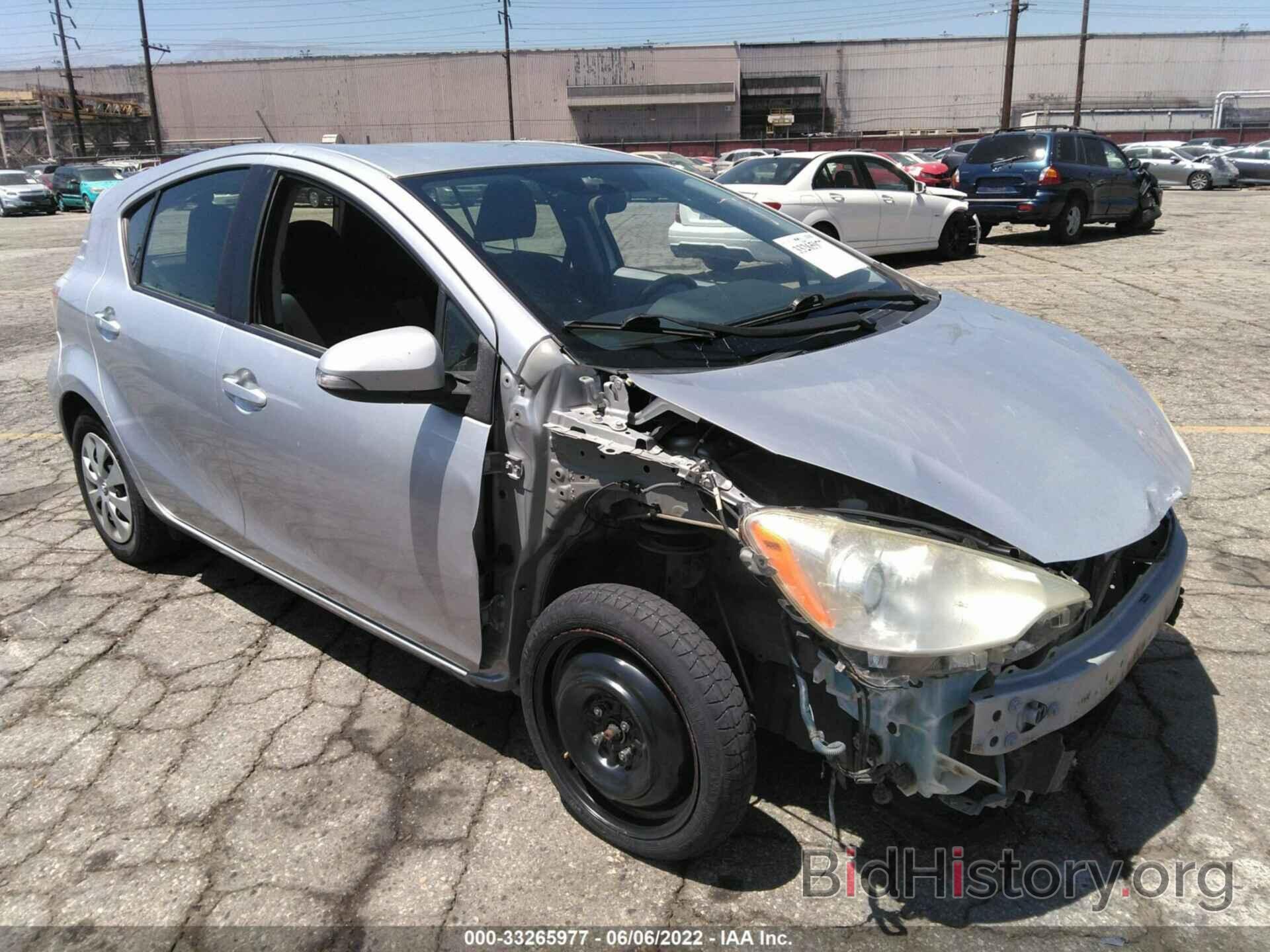 Photo JTDKDTB31D1542231 - TOYOTA PRIUS C 2013