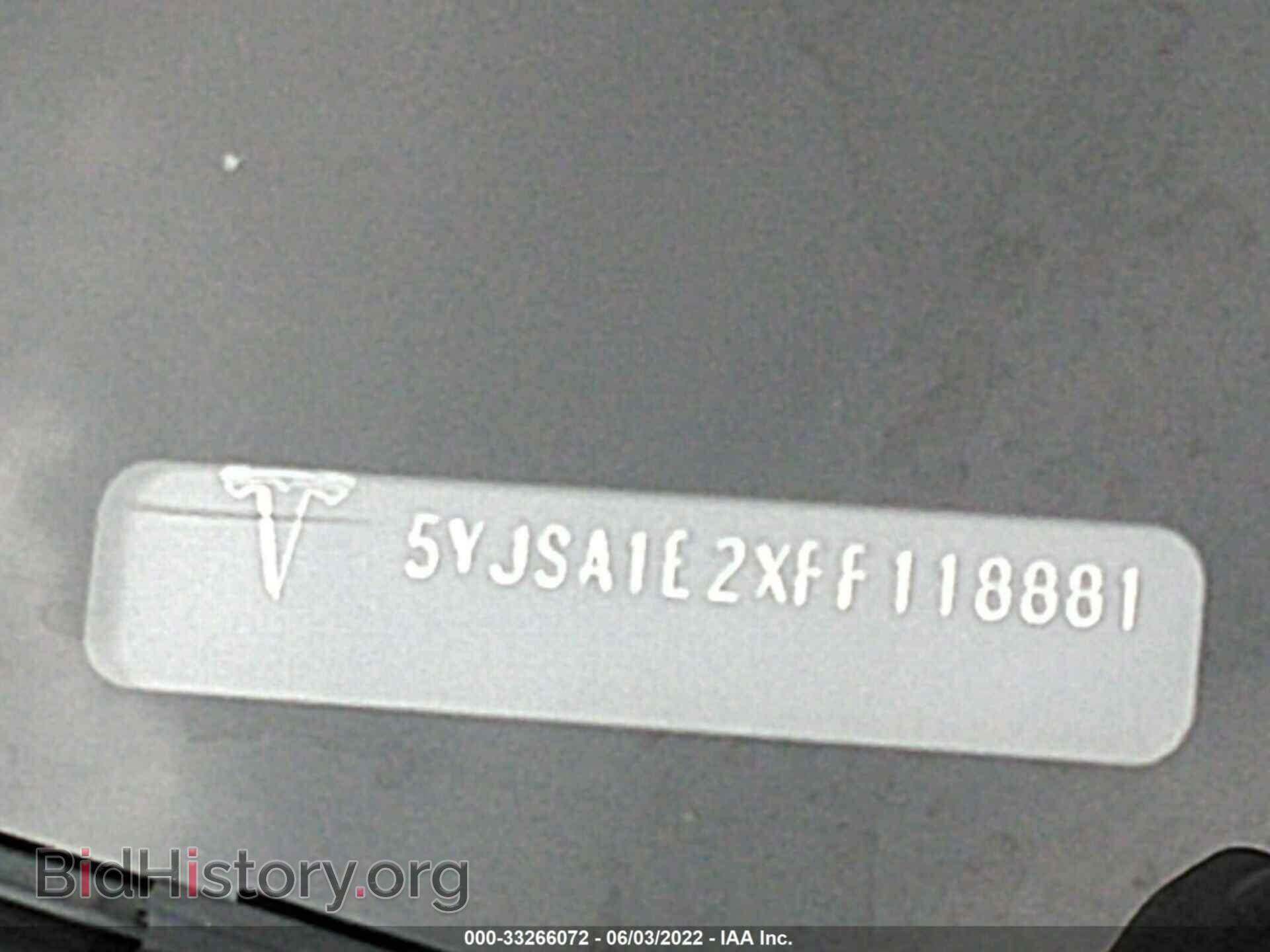 2015 TESLA MODEL S - VIN: 5YJSA1E2XFF118881 - Photo 9