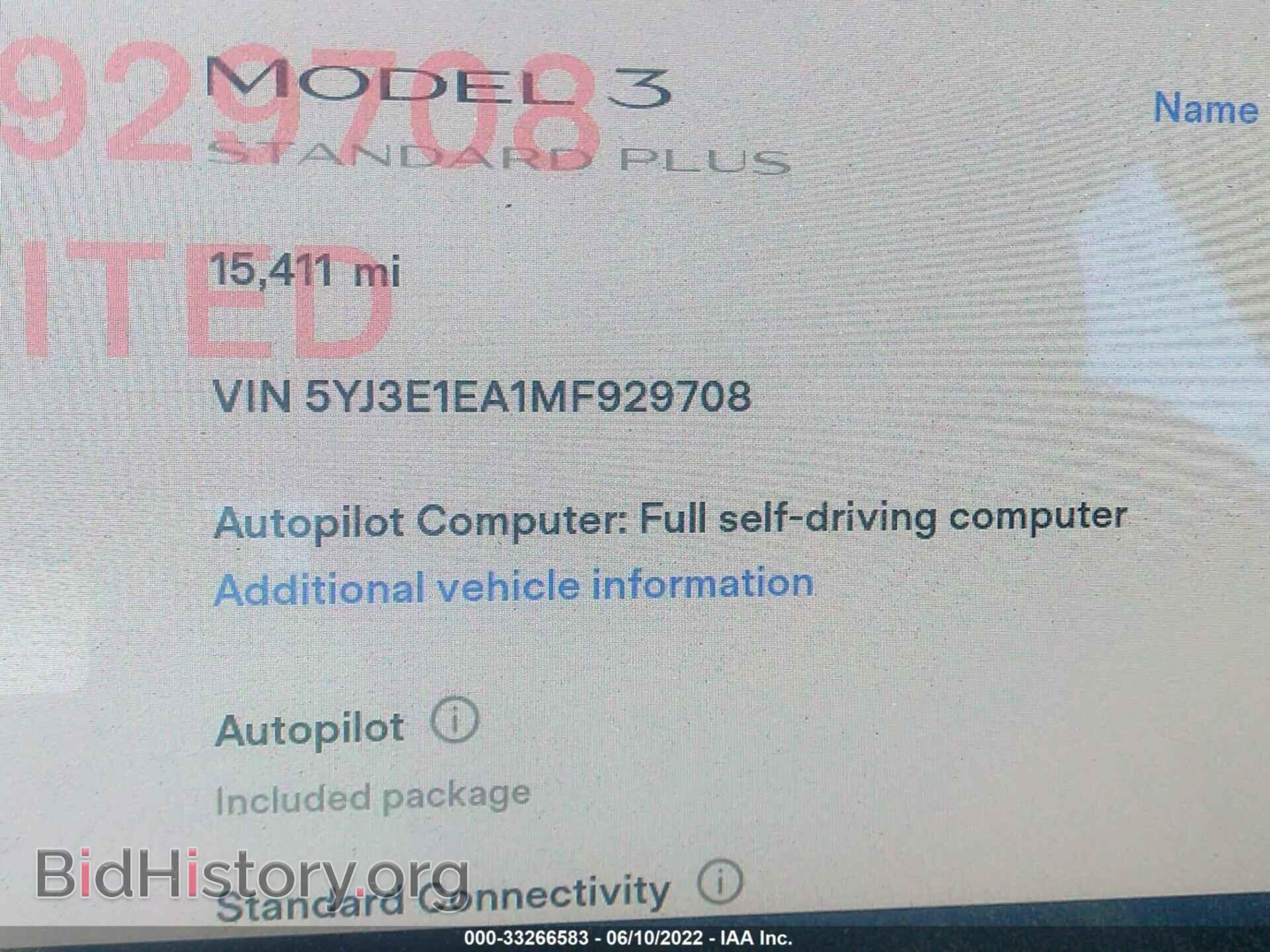 2021 TESLA MODEL 3 - VIN: 5YJ3E1EA1MF929708 - Photo 7