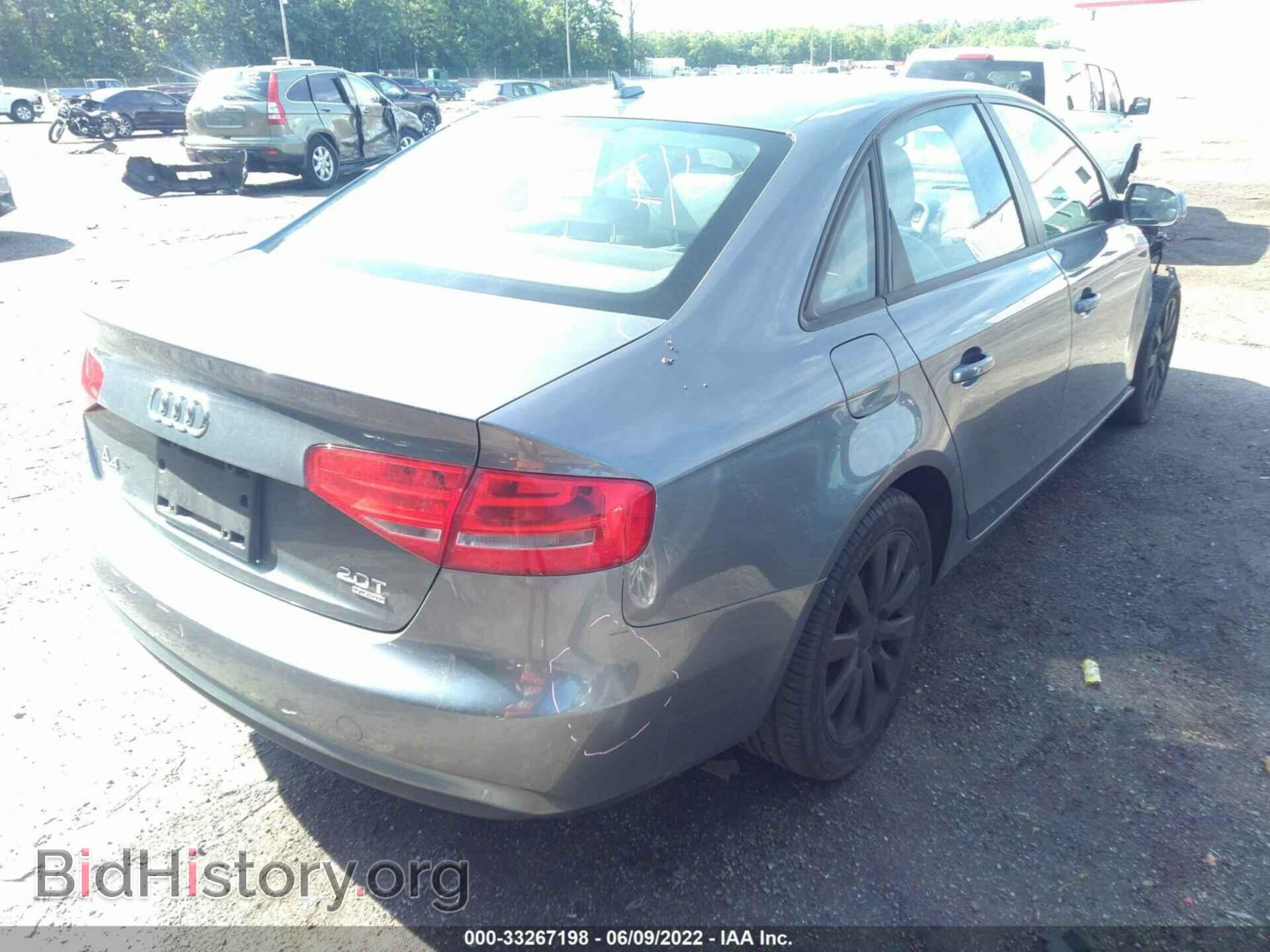 2013 AUDI A4 - VIN: WAUBFAFL4DN024662 - Photo 4