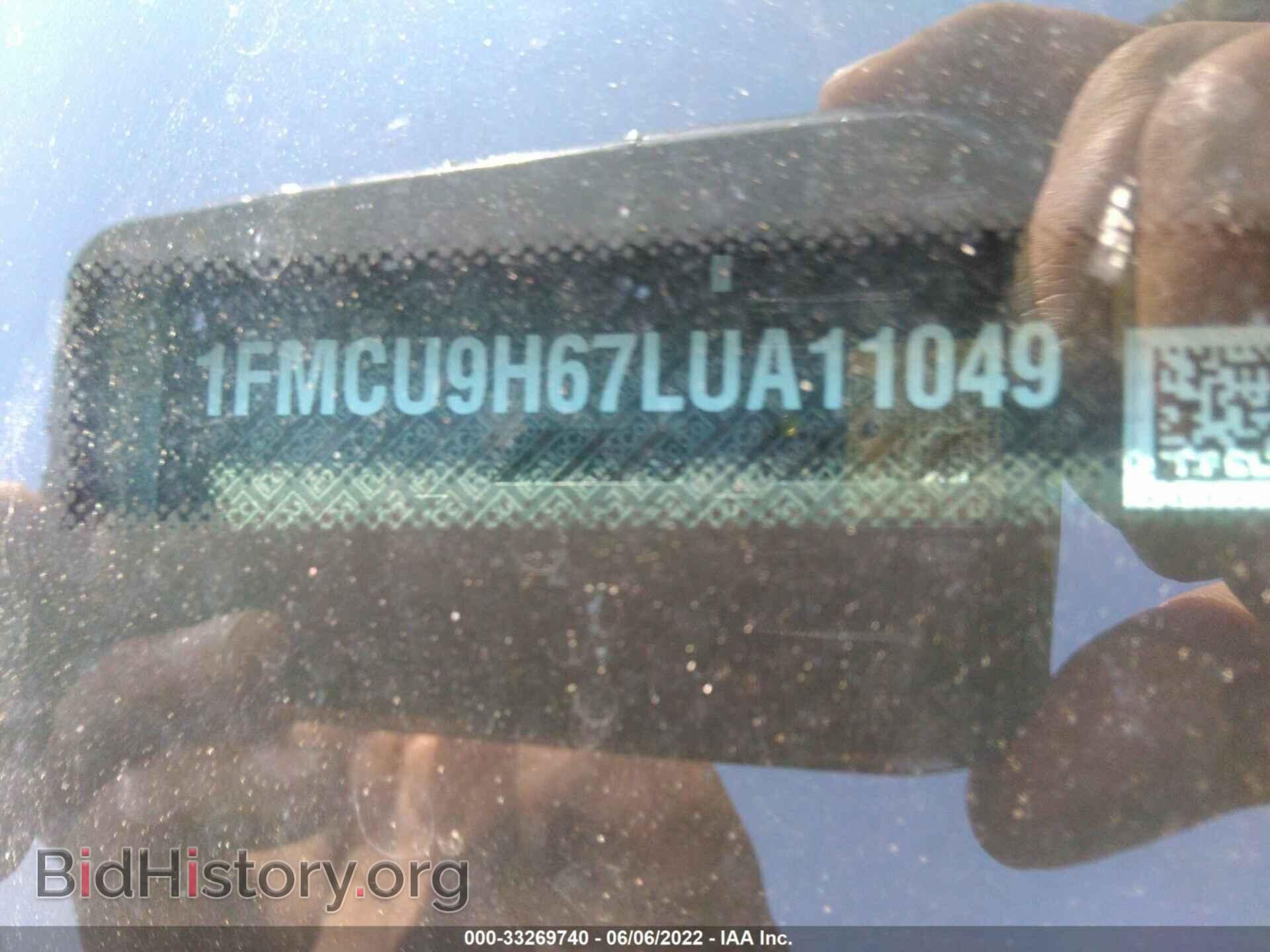 2020 FORD ESCAPE - VIN: 1FMCU9H67LUA11049 - Фото 9