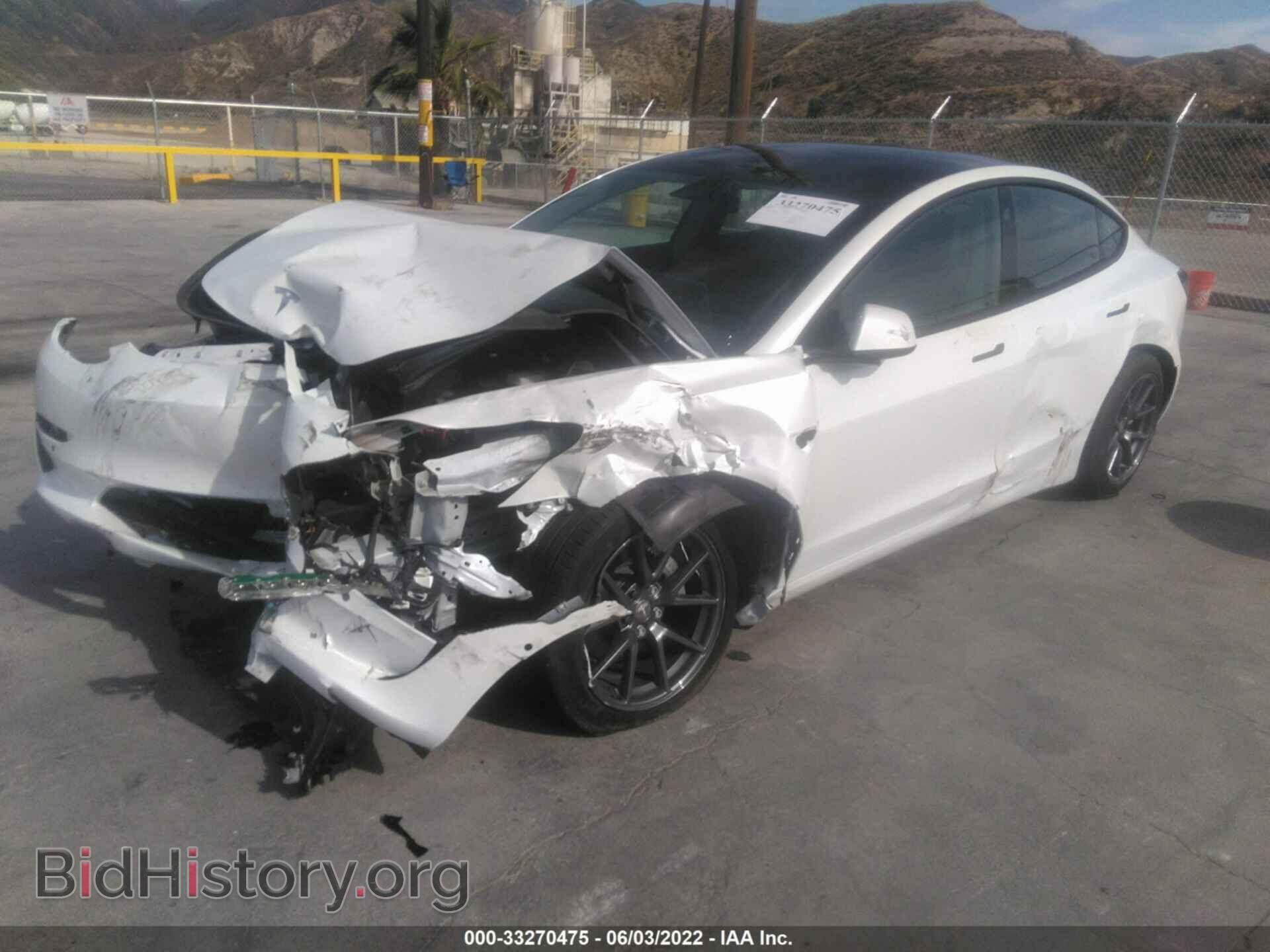 2022 TESLA MODEL 3 - VIN: 5YJ3E1EA2NF109705 - Photo 2