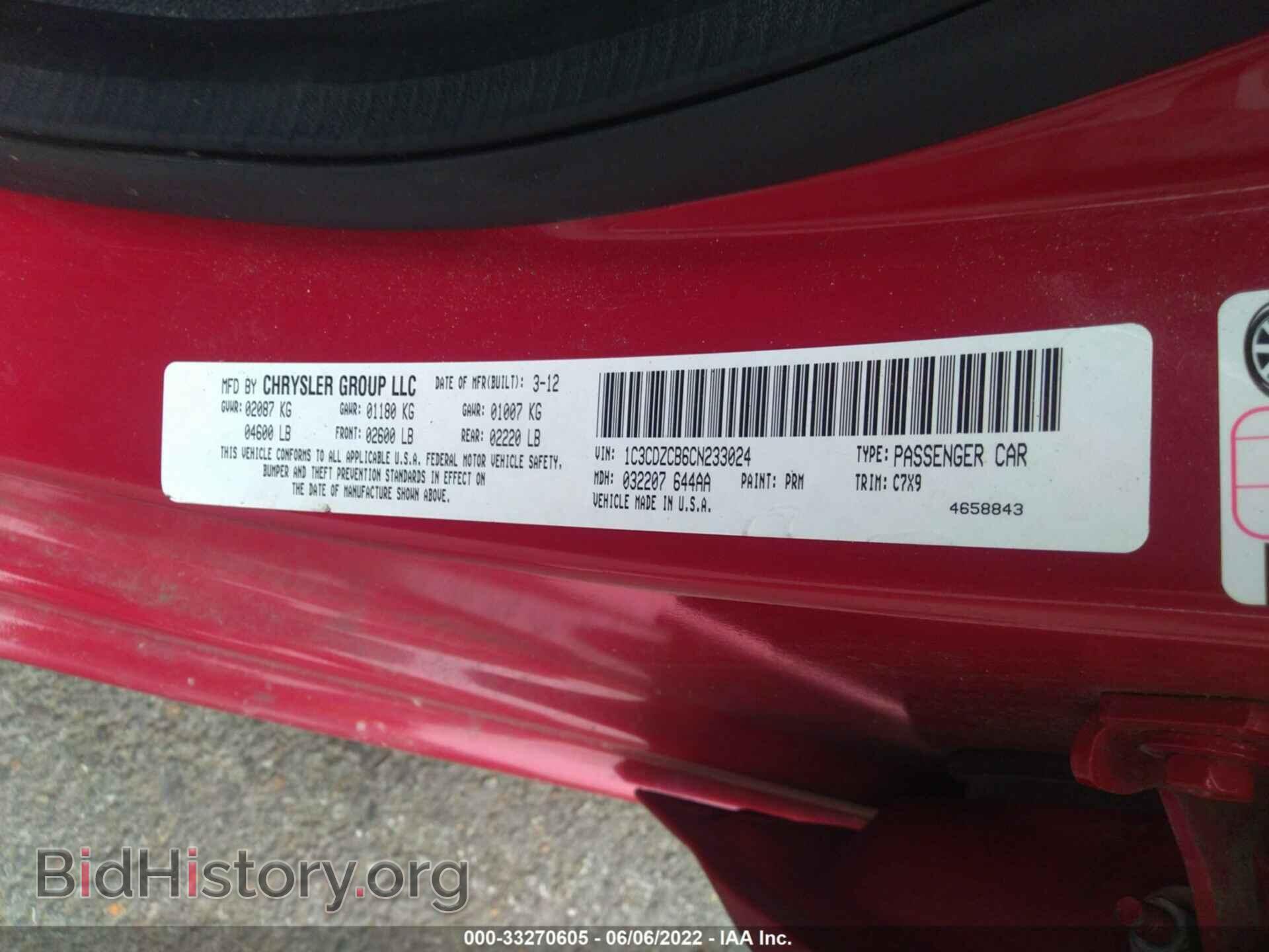 2012 DODGE AVENGER - VIN: 1C3CDZCB6CN233024 - Photo 9