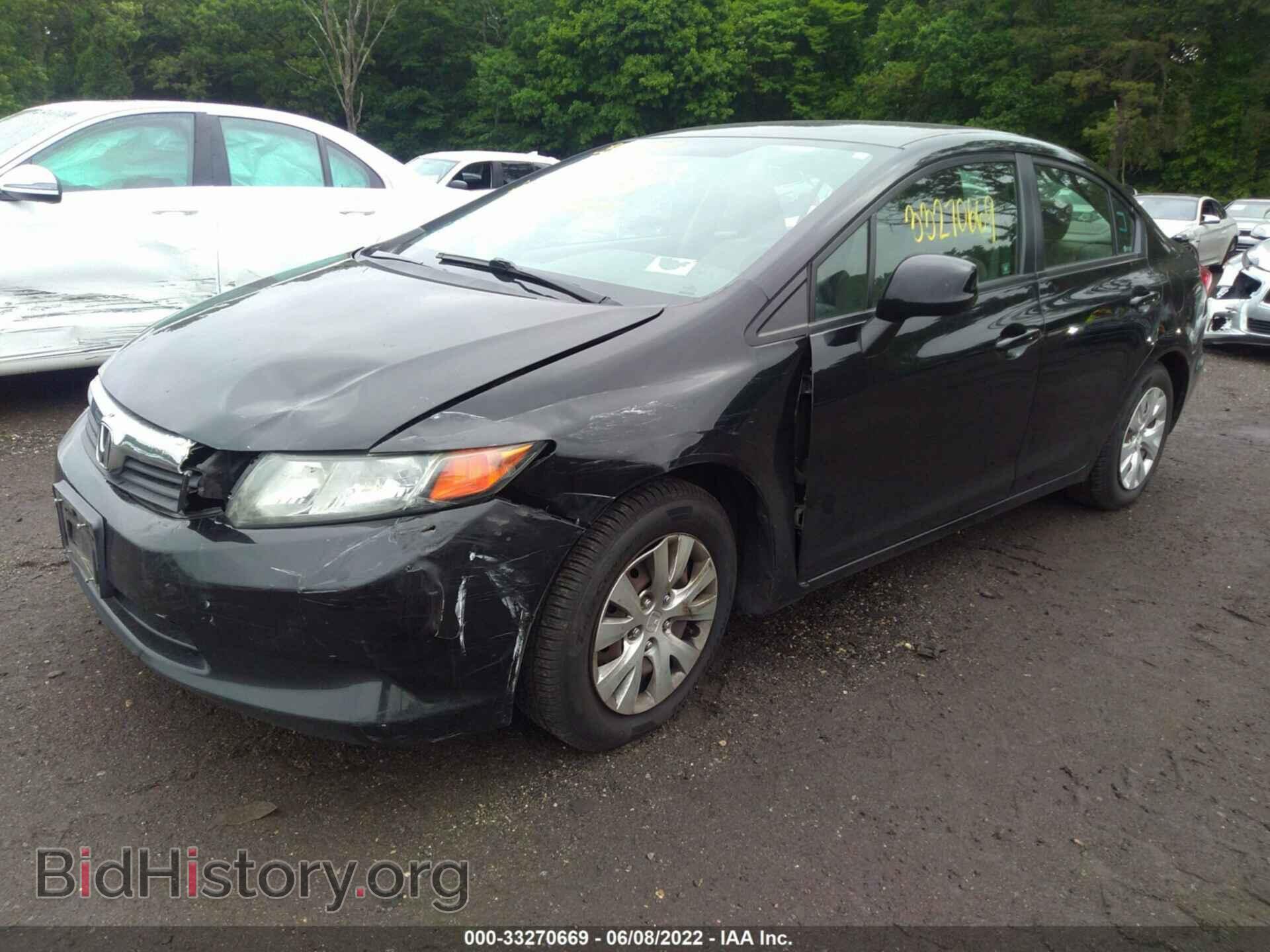 2012 HONDA CIVIC SDN - VIN: 2HGFB2F53CH323933 - Фото 2