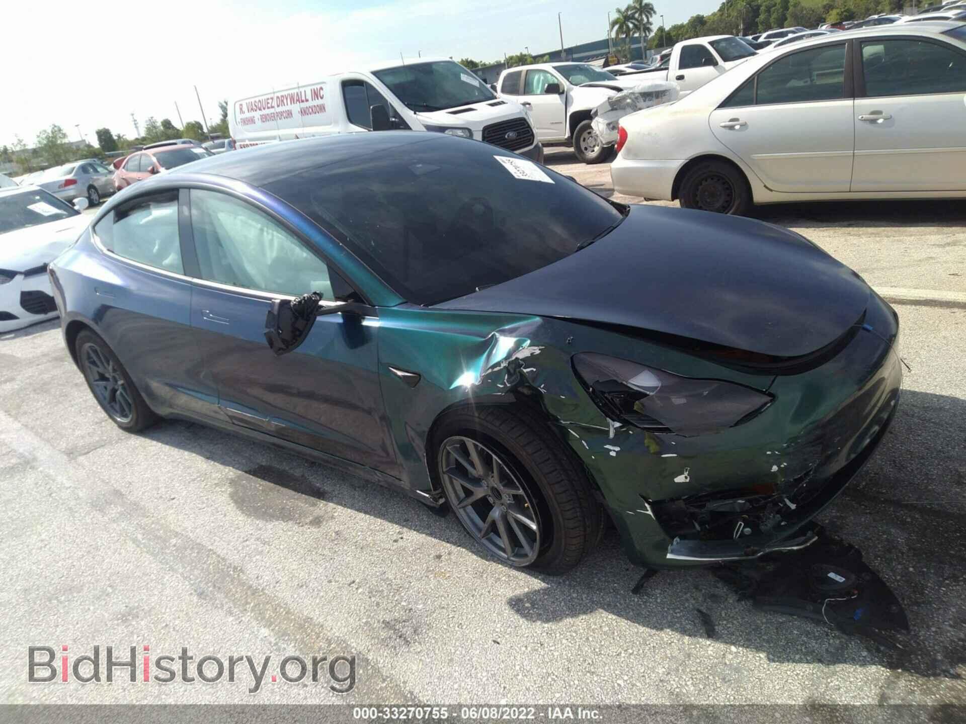 Photo 5YJ3E1EA9MF060064 - TESLA MODEL 3 2021