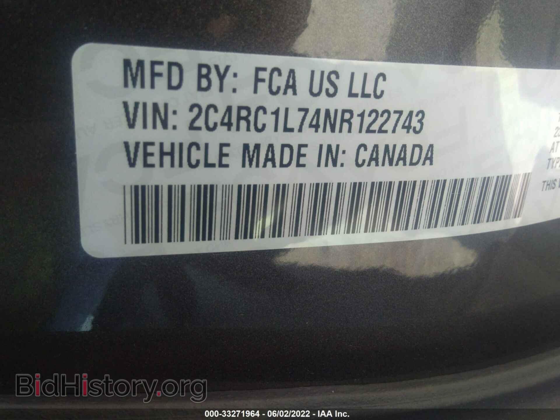 2022 CHRYSLER PACIFICA - VIN: 2C4RC1L74NR122743 - Фото 9