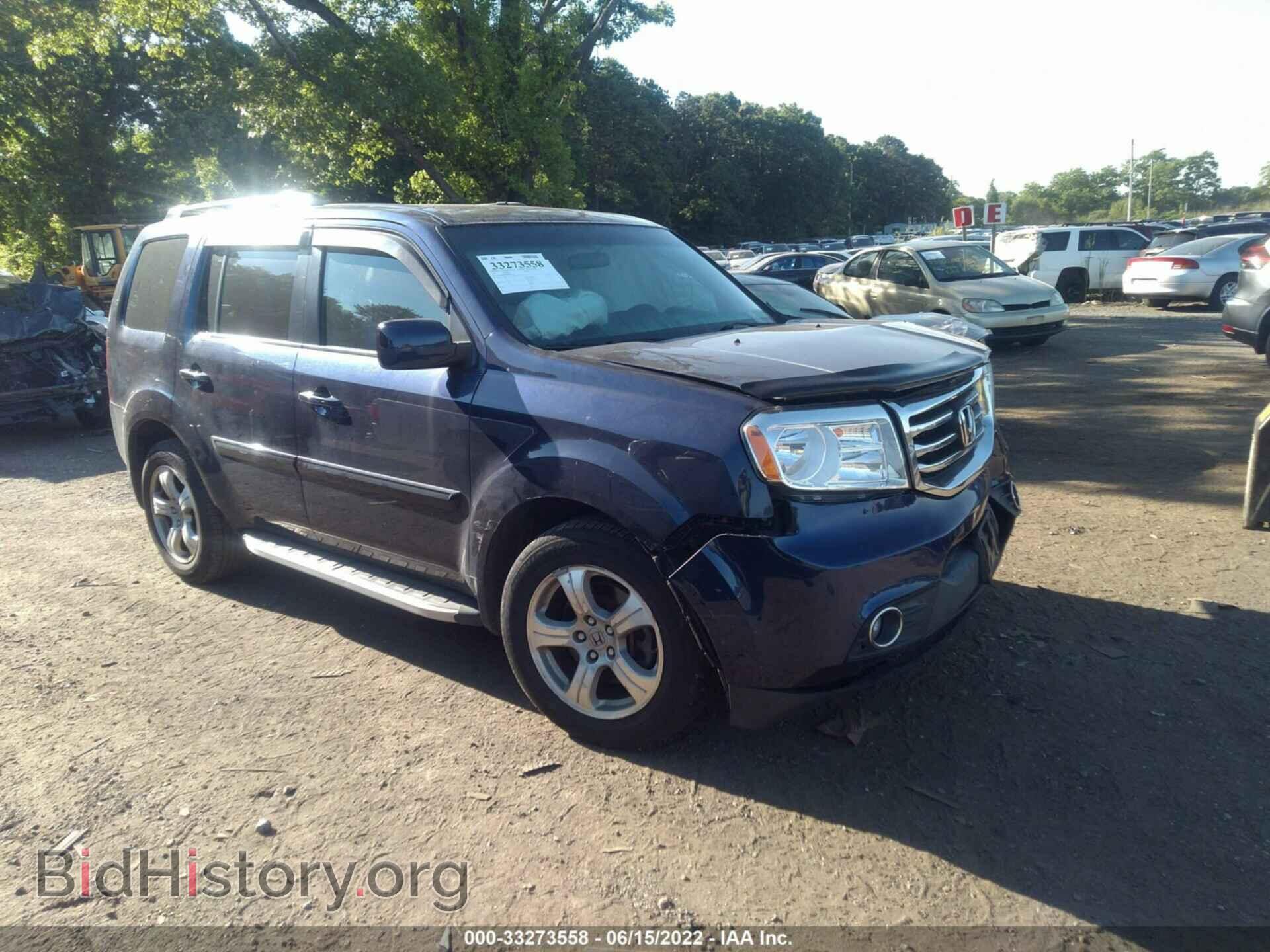 Photo 5FNYF4H40DB048346 - HONDA PILOT 2013