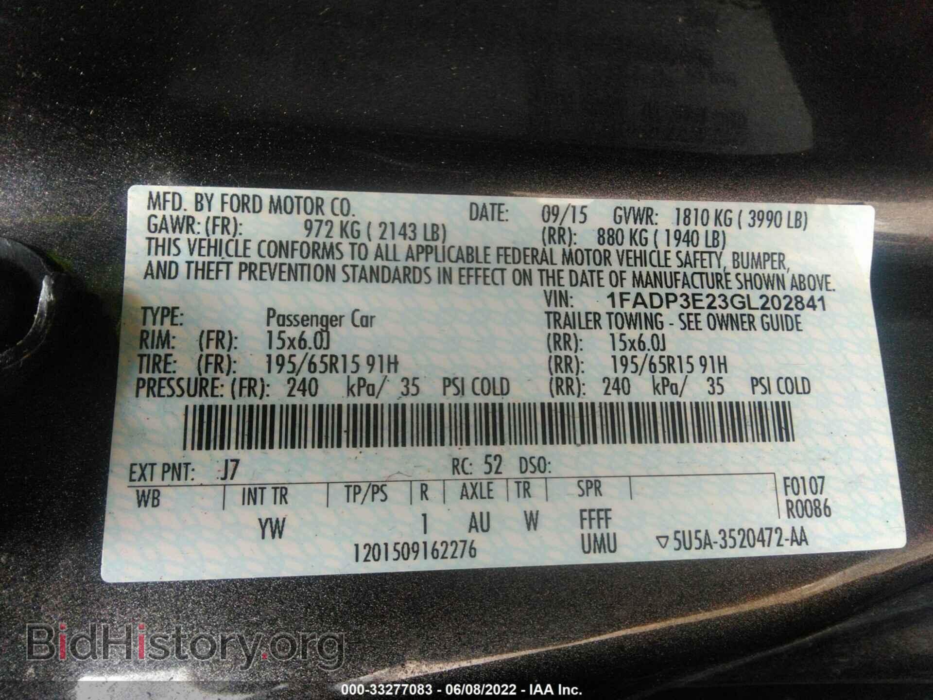 2016 FORD FOCUS - VIN: 1FADP3E23GL202841 - Photo 9