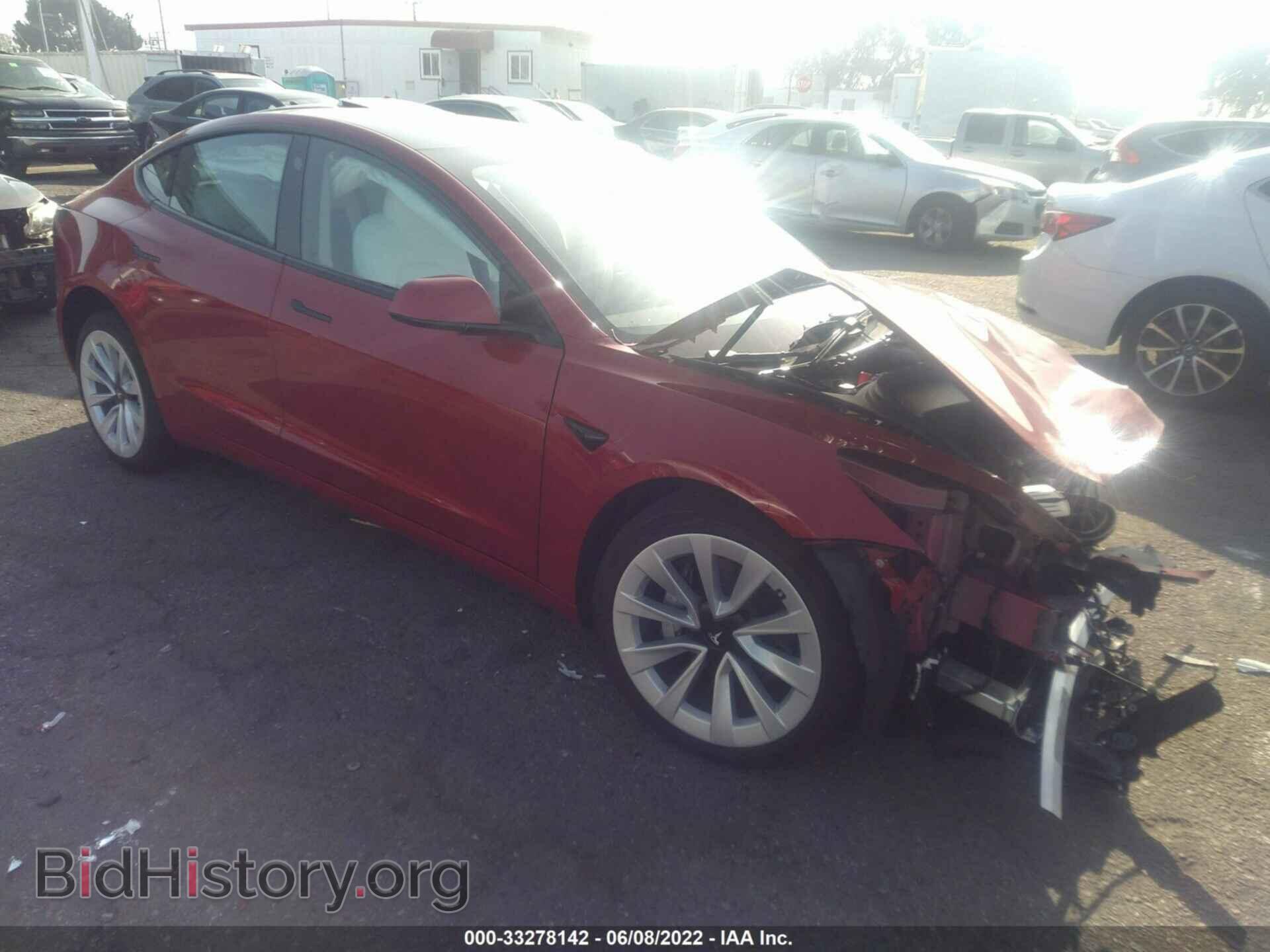 Фотография 5YJ3E1EB8NF203354 - TESLA MODEL 3 2022