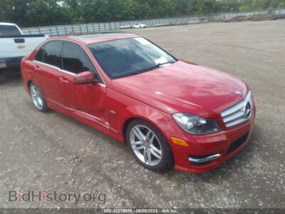 2012 Mercedes-Benz C-CLASS C 250, red — VIN WDDGF4HB3CA601479, IAAI