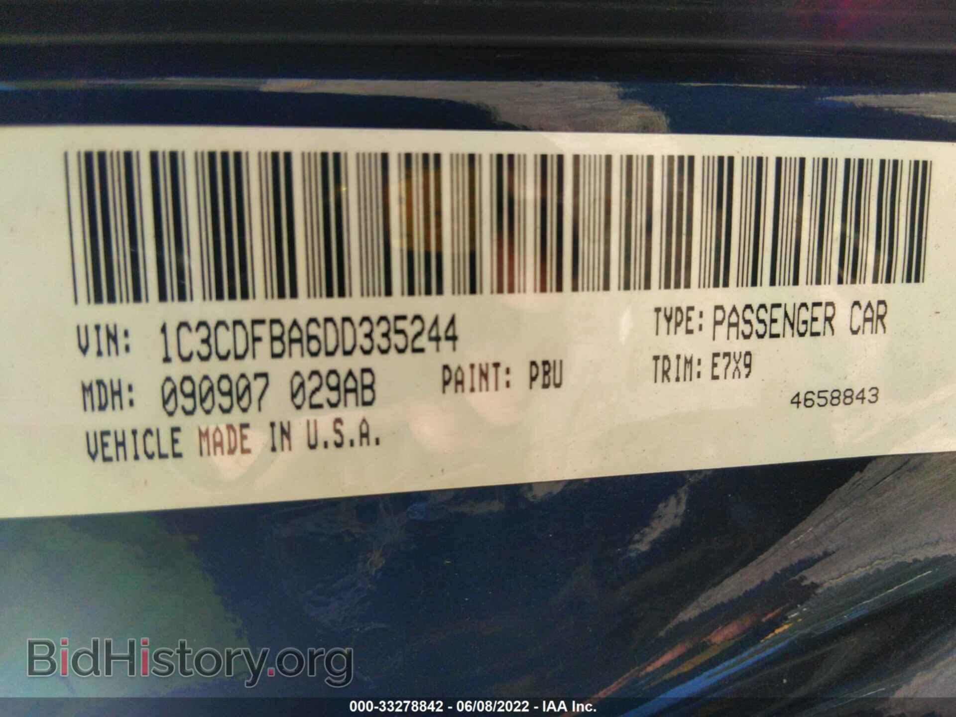 2013 DODGE DART - VIN: 1C3CDFBA6DD335244 - Фото 9