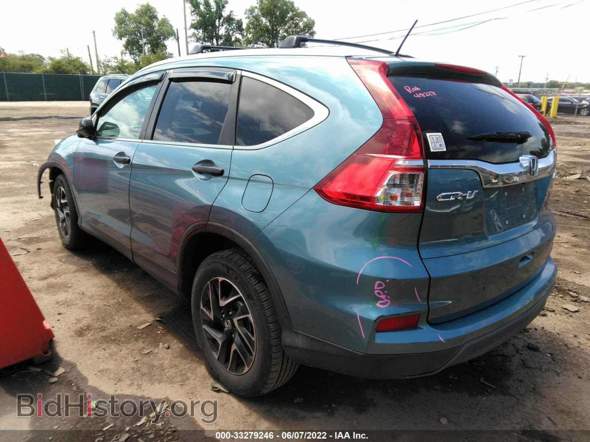 2016 HONDA CR-V - VIN: 5J6RM4H48GL101543 - Фото 3
