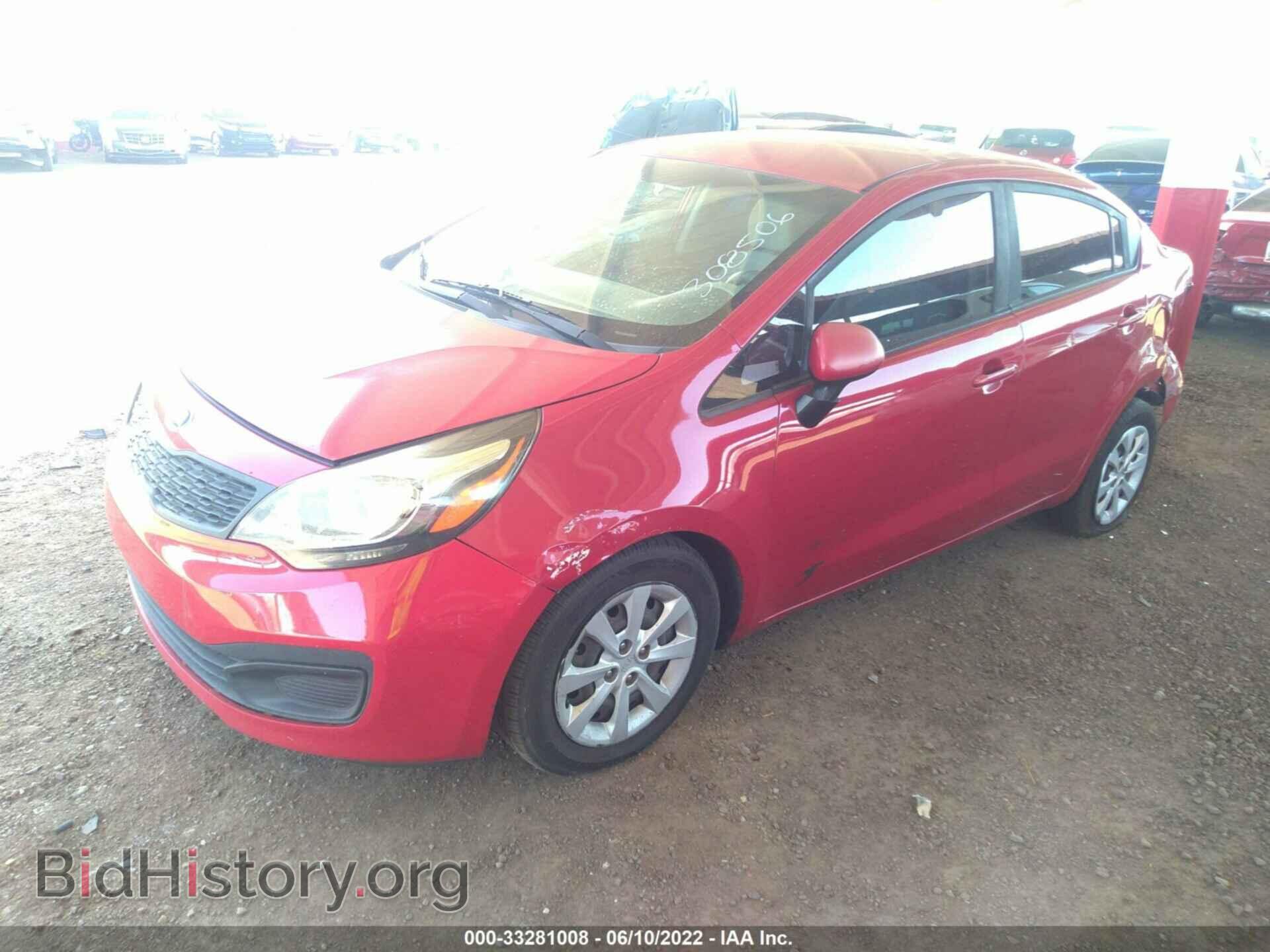 2013 KIA RIO - VIN: KNADM4A35D6291102 - Фото 2