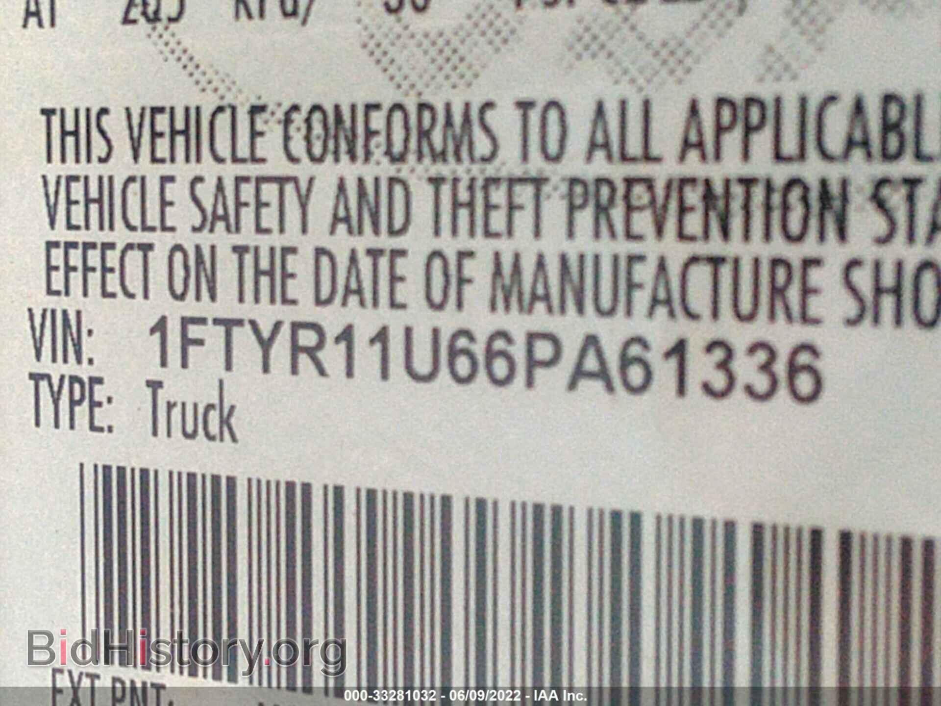 2006 FORD RANGER - VIN: 1FTYR11U66PA61336 - Фото 9