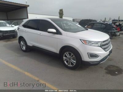 2015 Ford EDGE SEL, white — VIN 2FMPK3J89FBC04166, IAAI